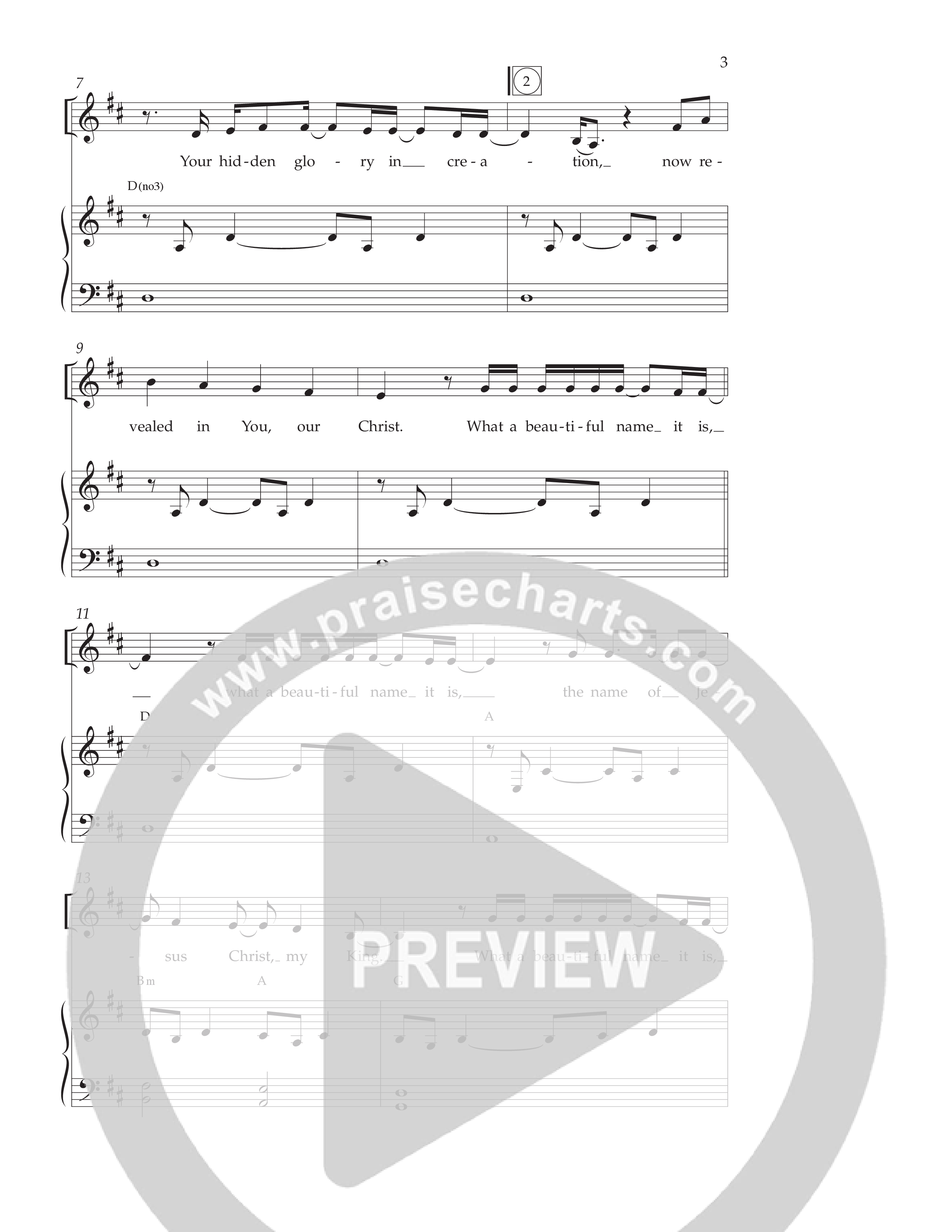 What A Beautiful Name (Kids) Piano/Choir (Uni/2-Part) (Lifeway Choral / Arr. Craig Adams)