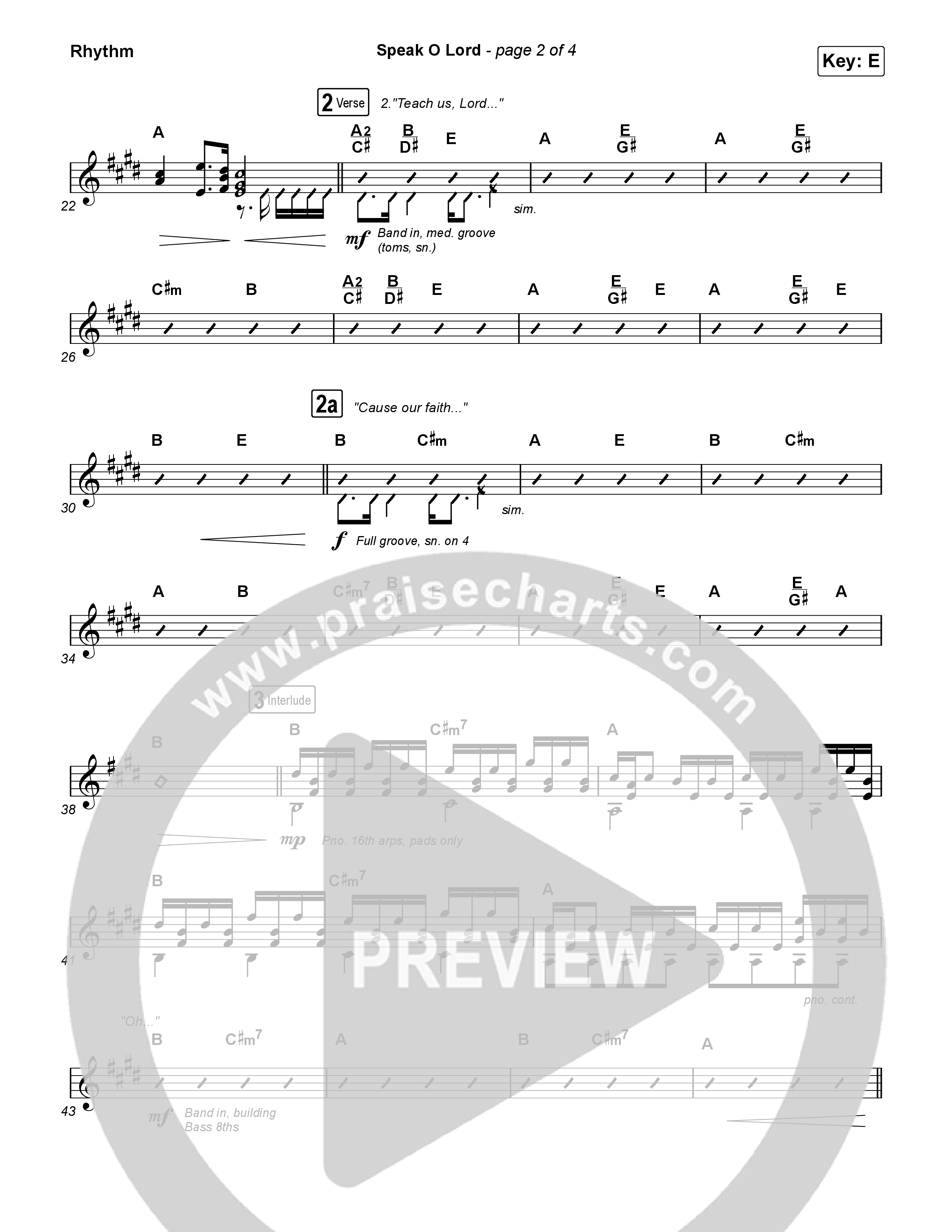 Speak O Lord Rhythm Pack (Shane & Shane)