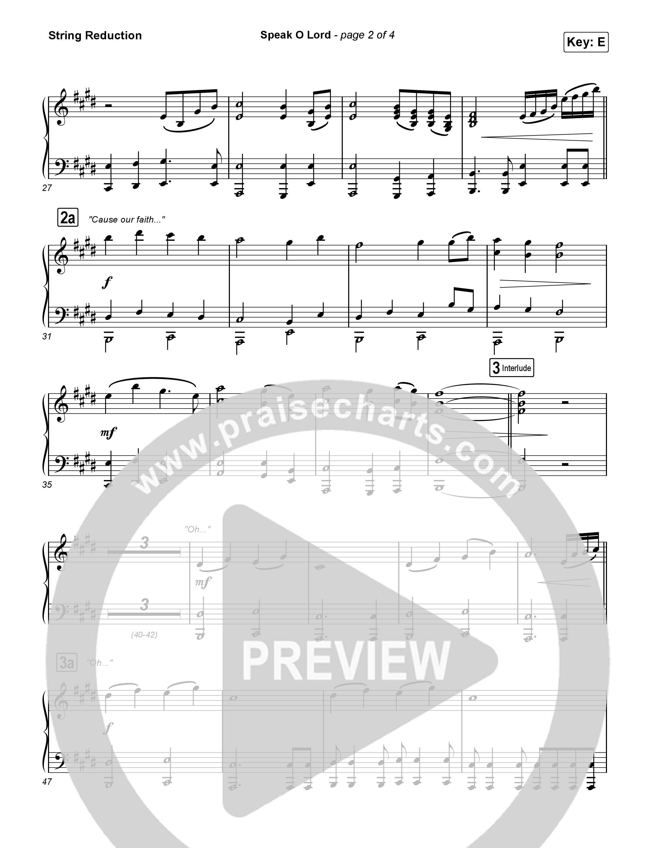 Speak O Lord String Reduction (Shane & Shane)