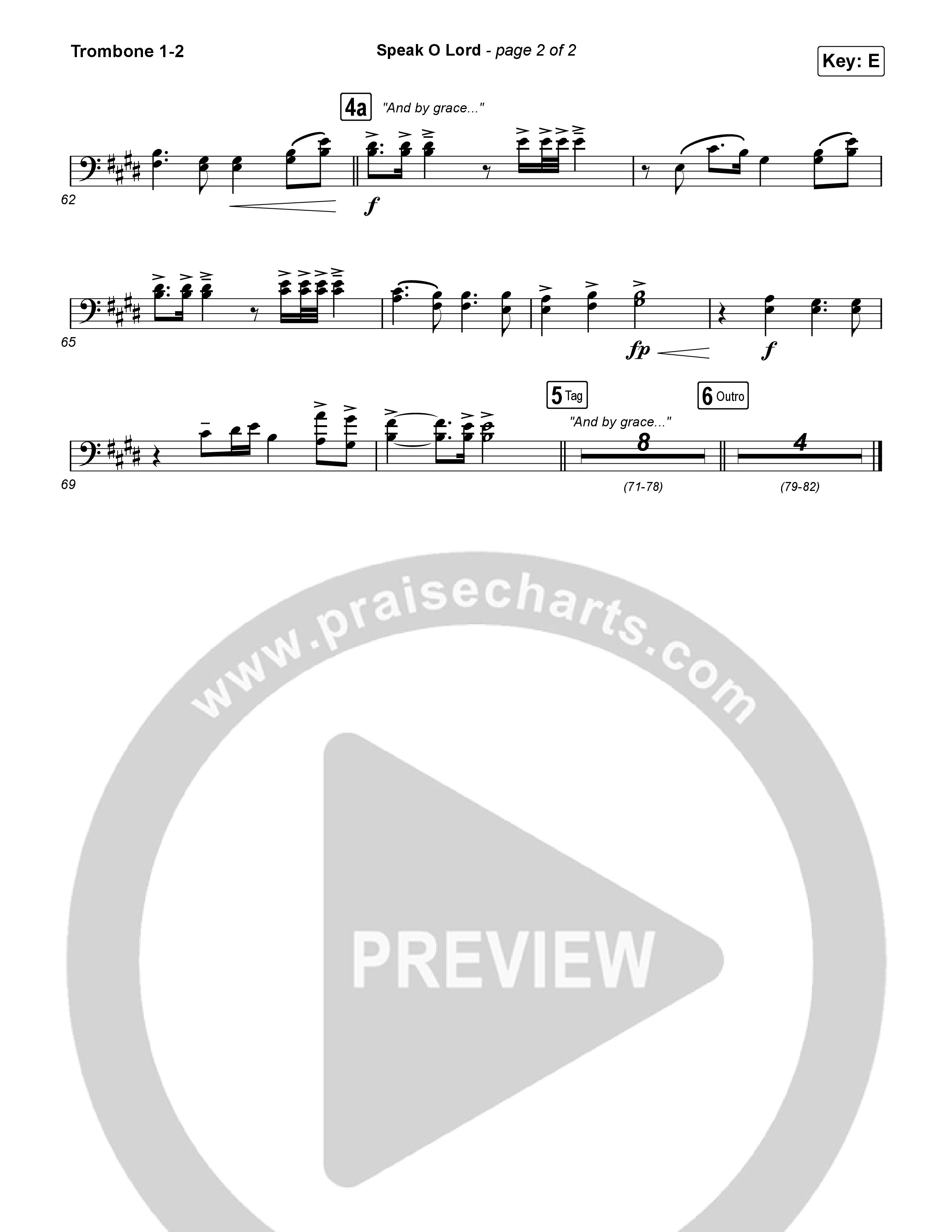 Speak O Lord Trombone 1,2 (Shane & Shane)