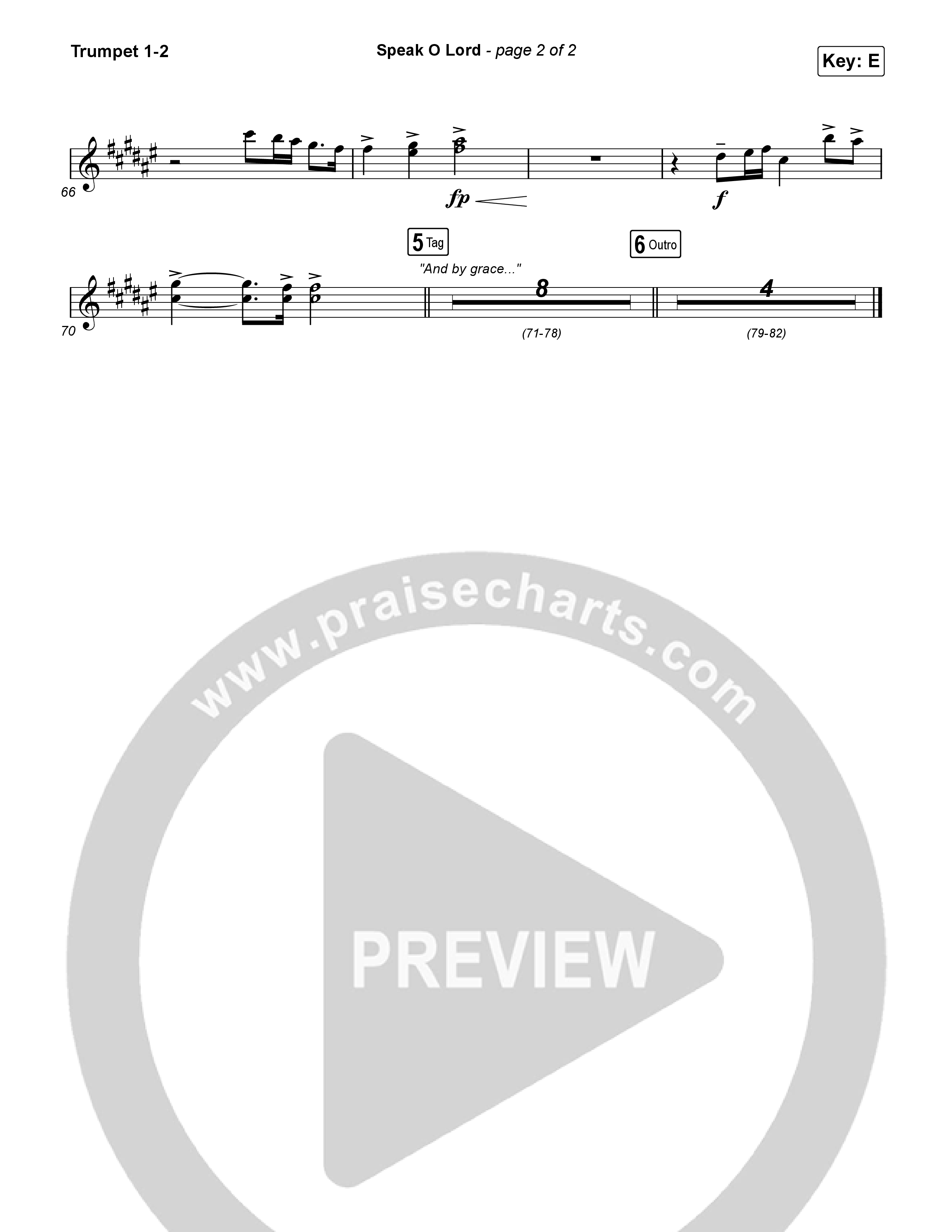 Speak O Lord Trumpet 1,2 (Shane & Shane)