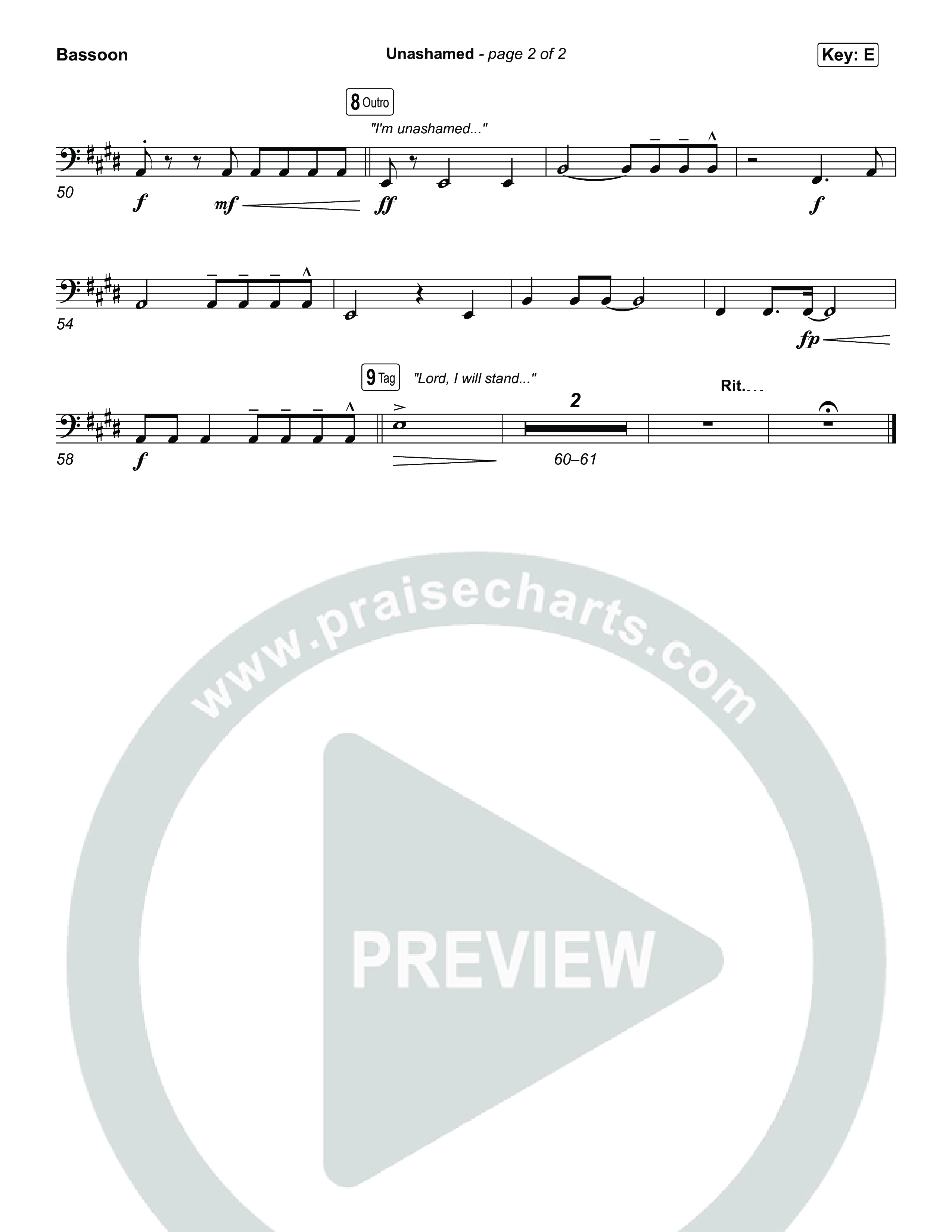 Unashamed Bassoon (Matthew West)