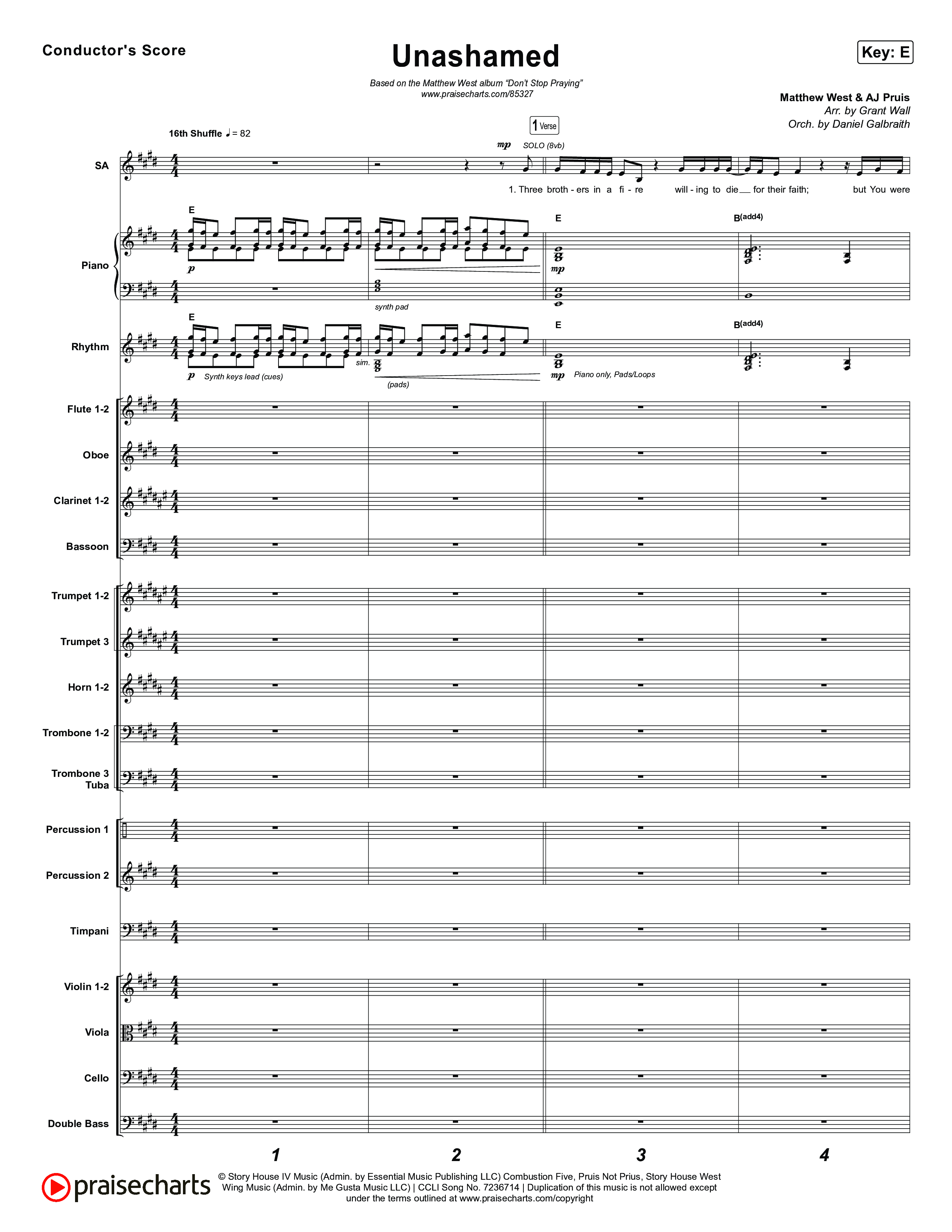 Unashamed Orchestration (Matthew West)