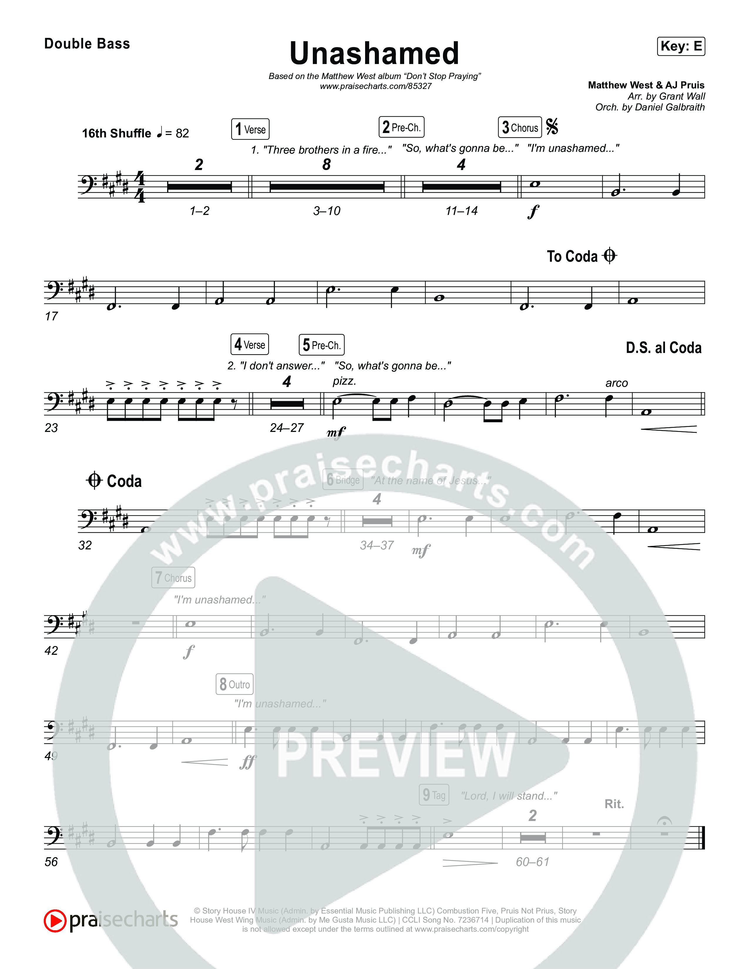 Unashamed String Bass (Matthew West)