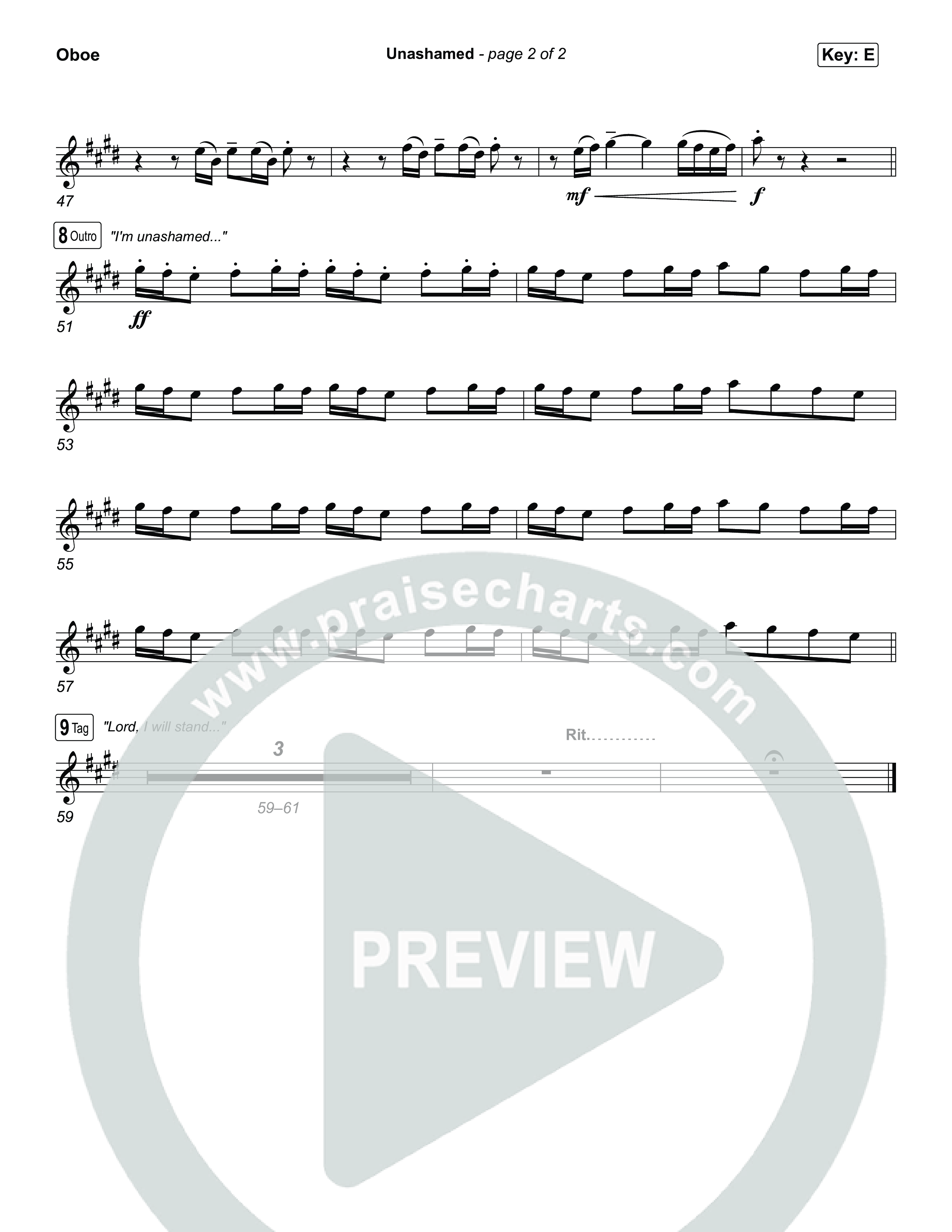 Unashamed Oboe (Matthew West)