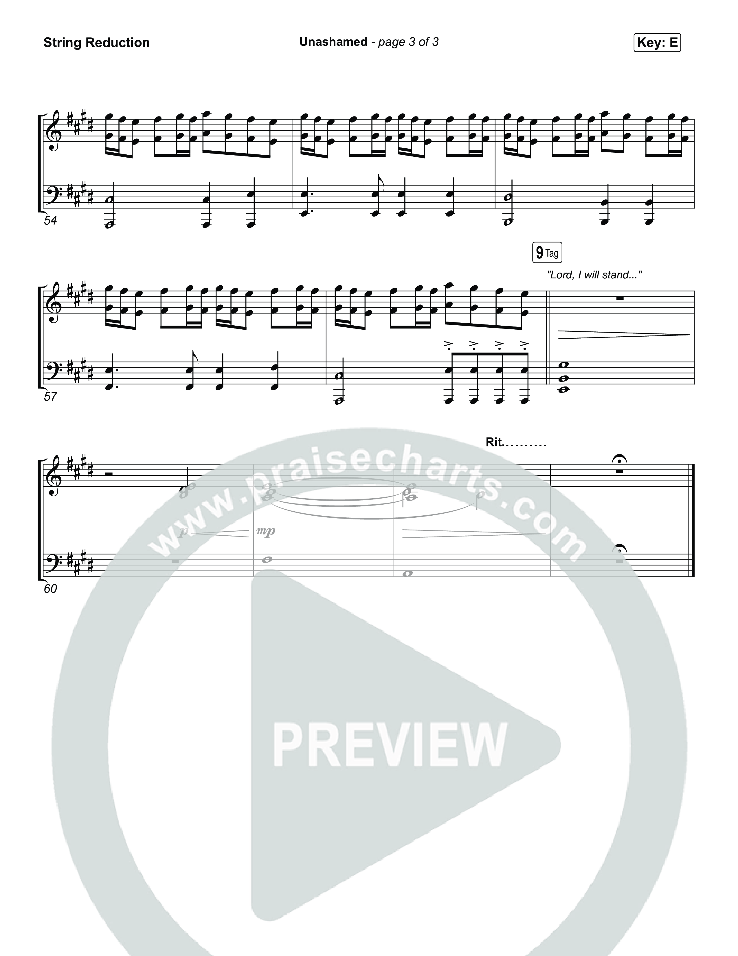 Unashamed String Reduction (Matthew West)