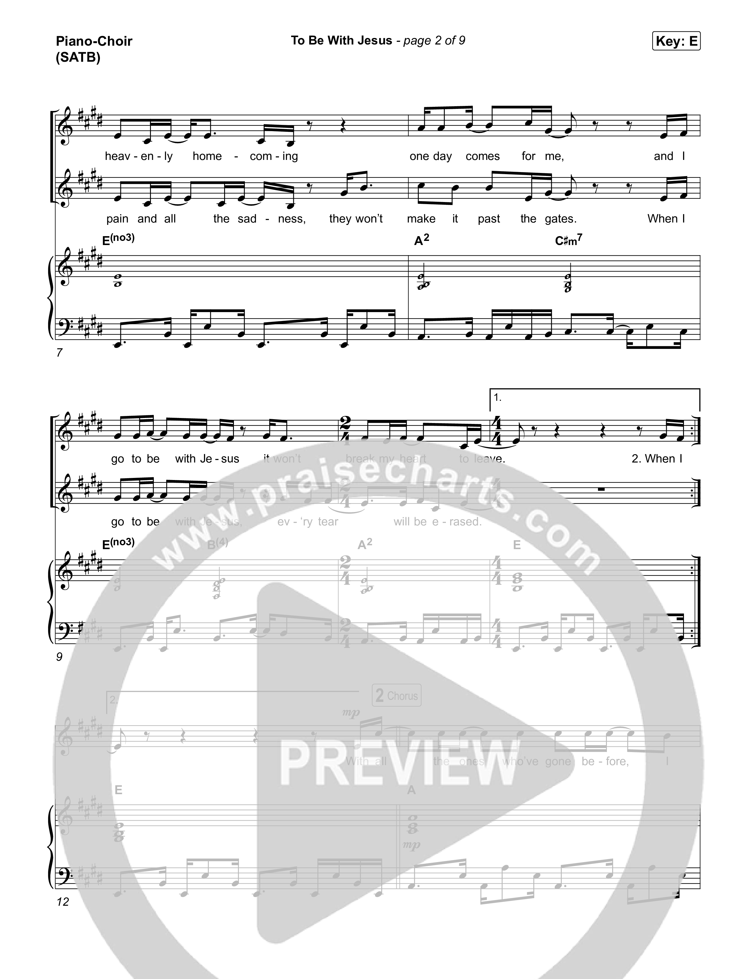 To Be With Jesus Piano/Vocal Pack (Matthew West)