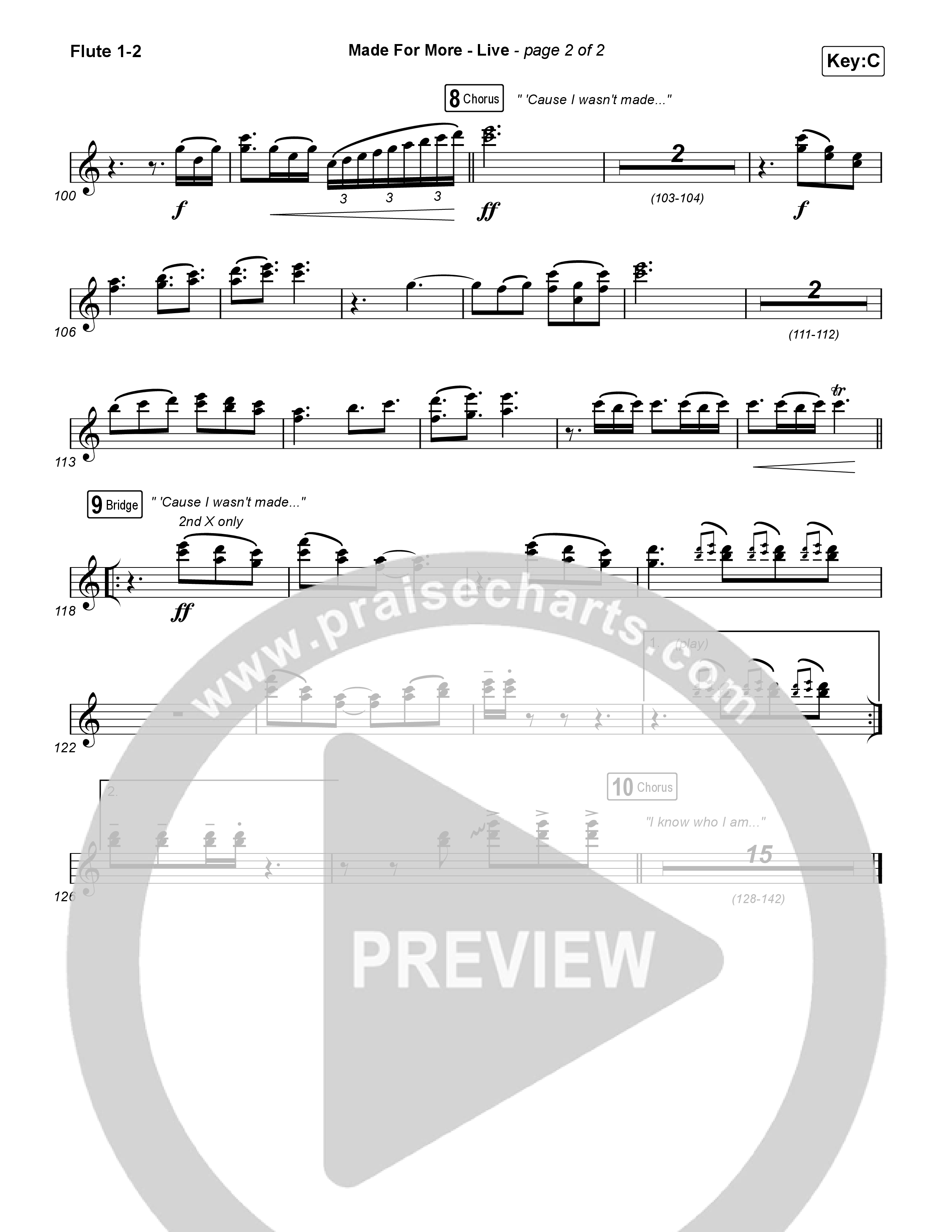 Made For More (Live) Wind Pack (Bethel Music / Jenn Johnson / Josh Baldwin)