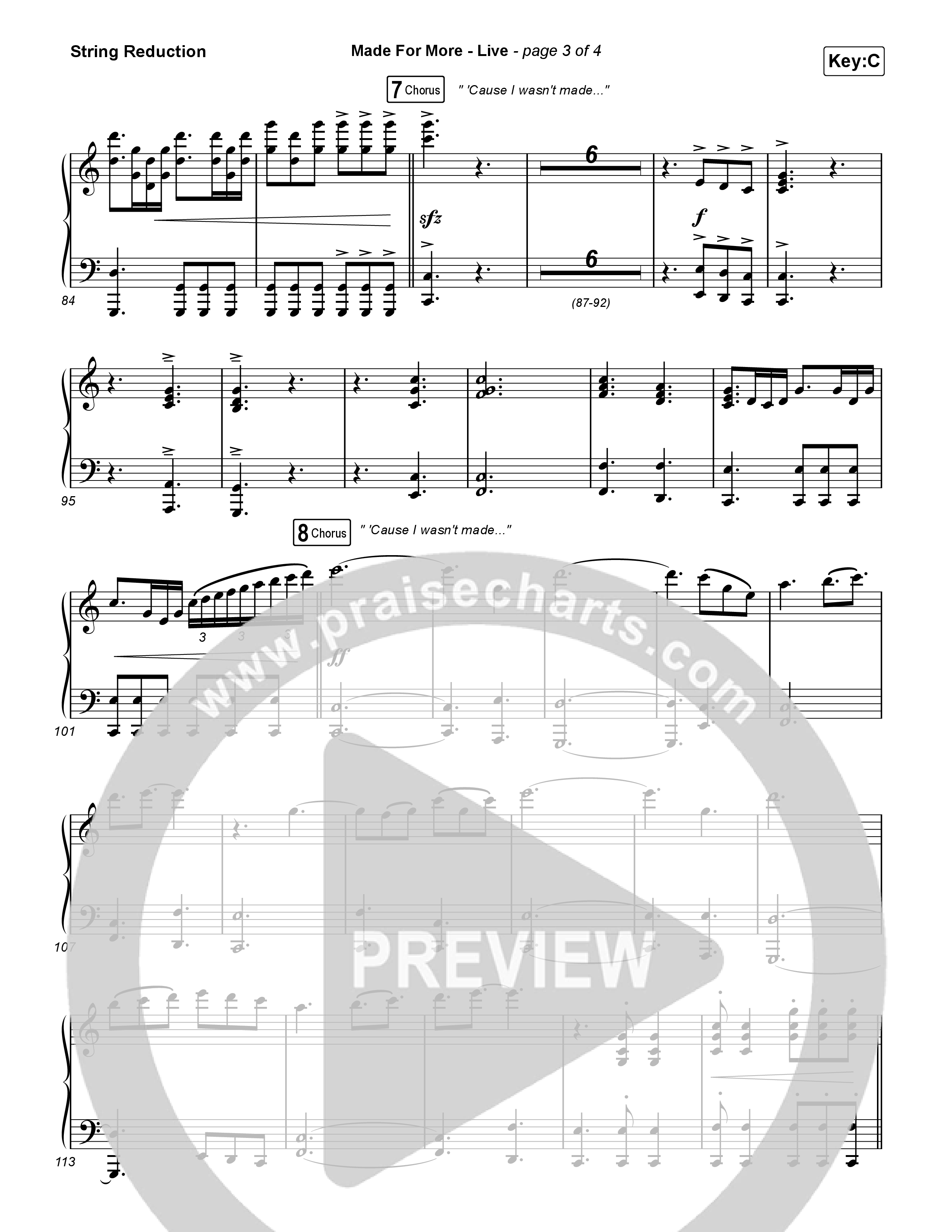 Made For More (Live) String Reduction (Bethel Music / Jenn Johnson / Josh Baldwin)