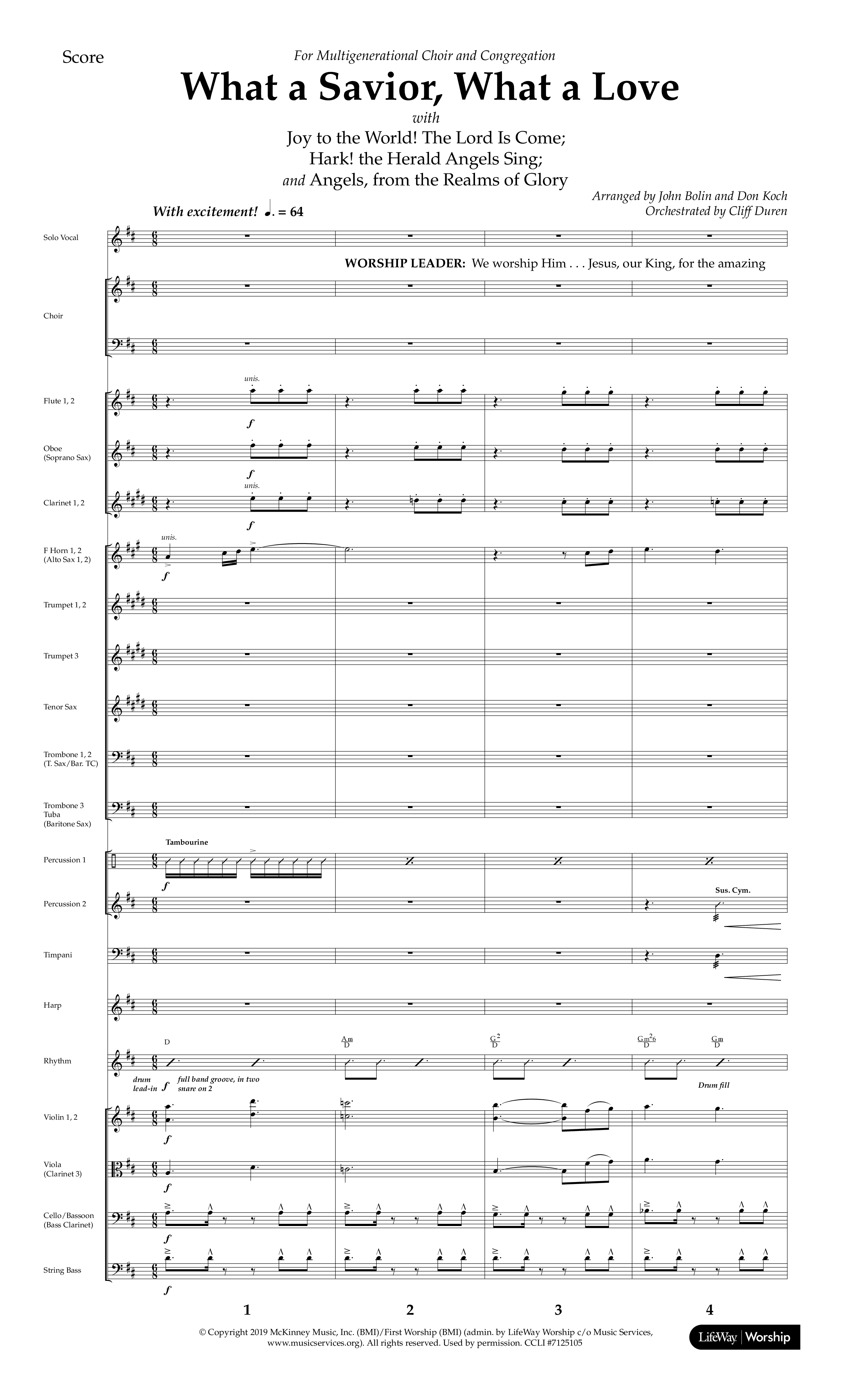 Always A King (7 Song Choral Collection) Song 2 (Orchestration) (Lifeway Choral / Arr. John Bolin / Arr. Don Koch / Orch. Cliff Duren)