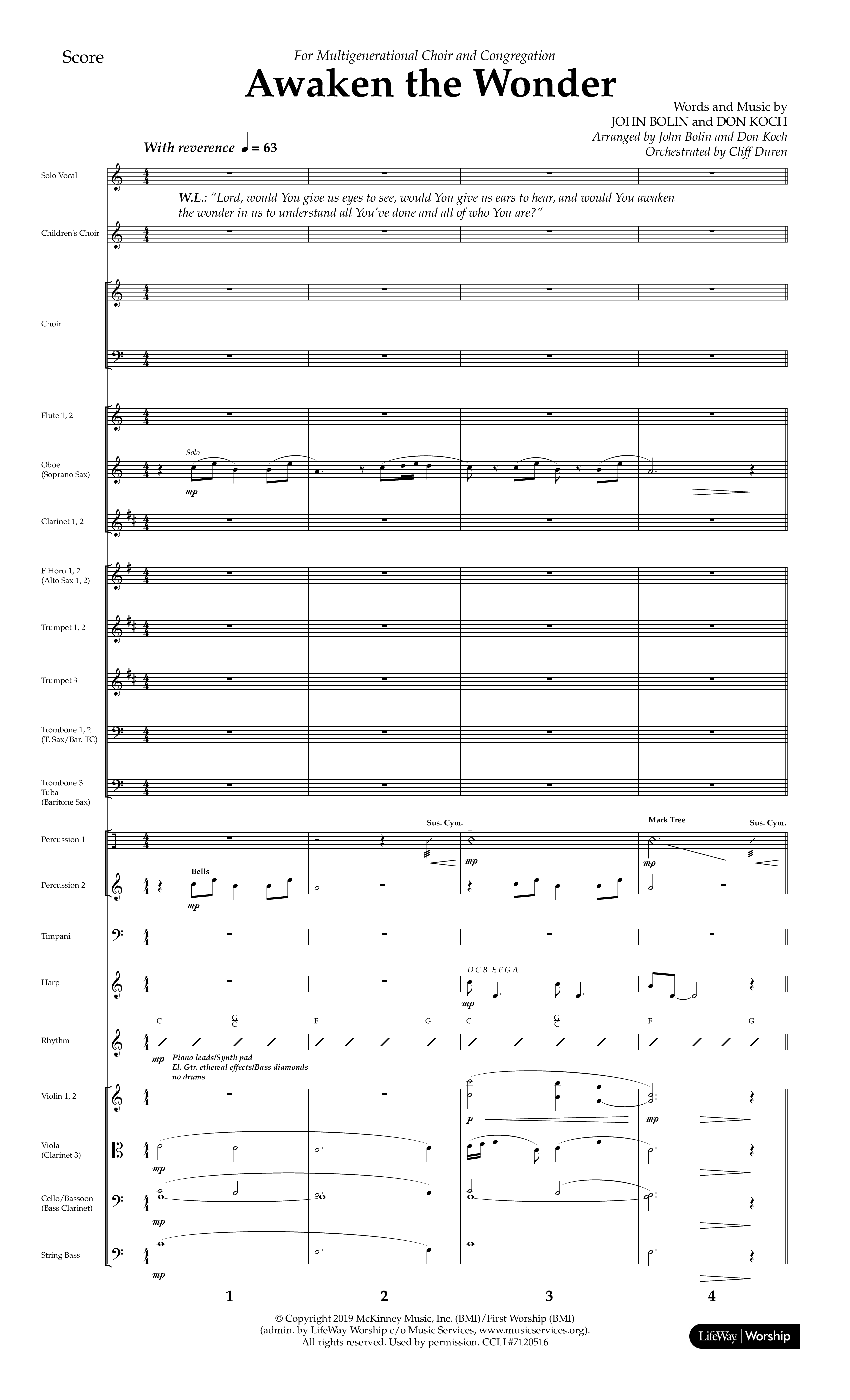 Always A King (7 Song Choral Collection) Song 5 (Orchestration) (Lifeway Choral / Arr. John Bolin / Arr. Don Koch / Orch. Cliff Duren)