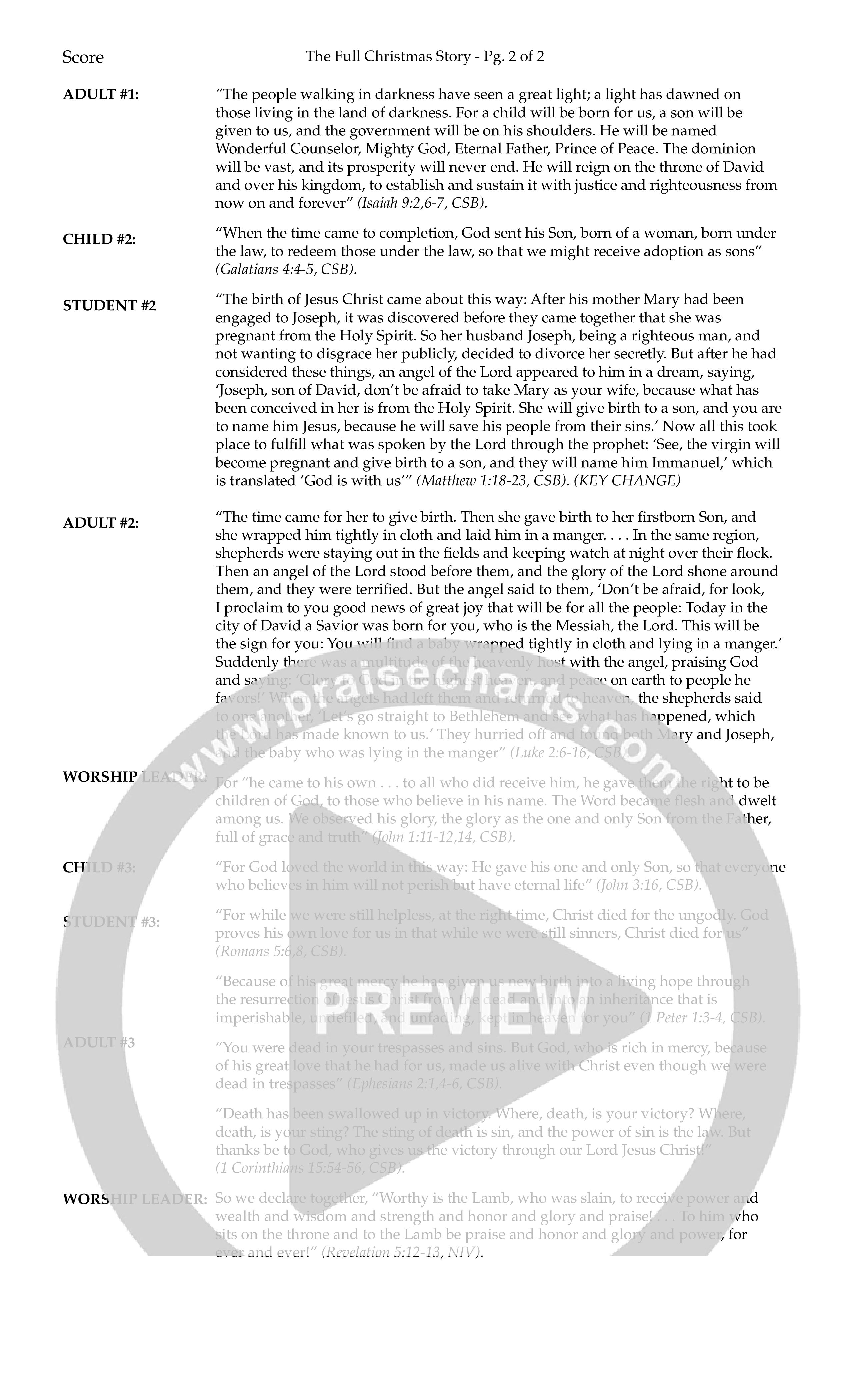Always A King (7 Song Choral Collection) Song 6 (Orchestration) (Lifeway Choral / Arr. John Bolin / Arr. Don Koch / Orch. Cliff Duren)