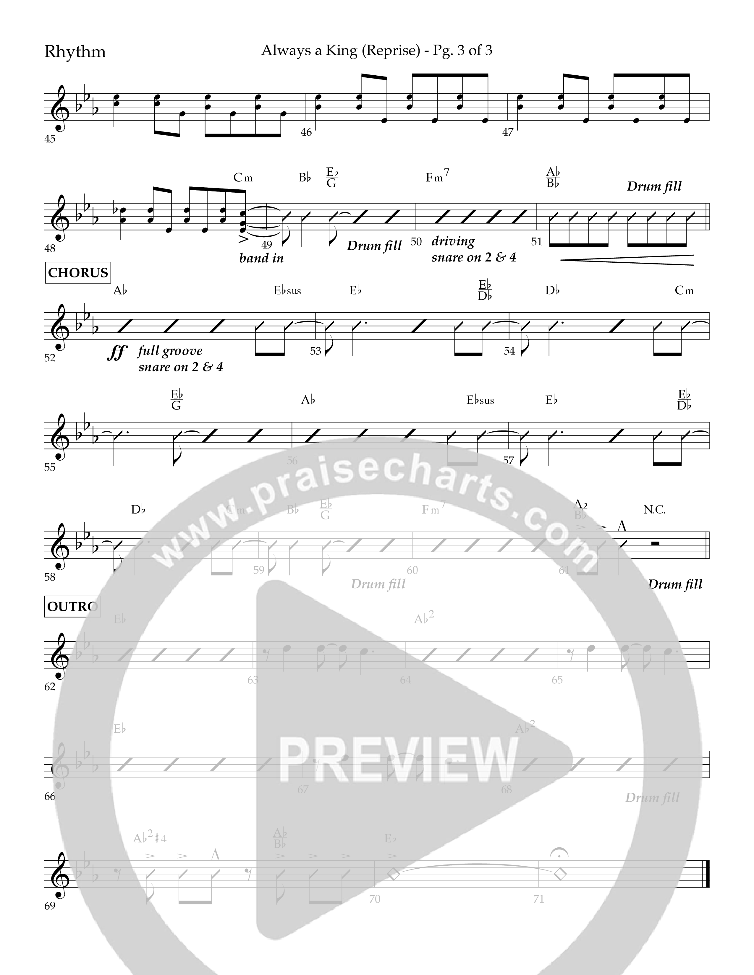 Always A King (7 Song Choral Collection) Song 8 (Lead & Chords) (Lifeway Choral / Arr. John Bolin / Arr. Don Koch / Orch. Cliff Duren)
