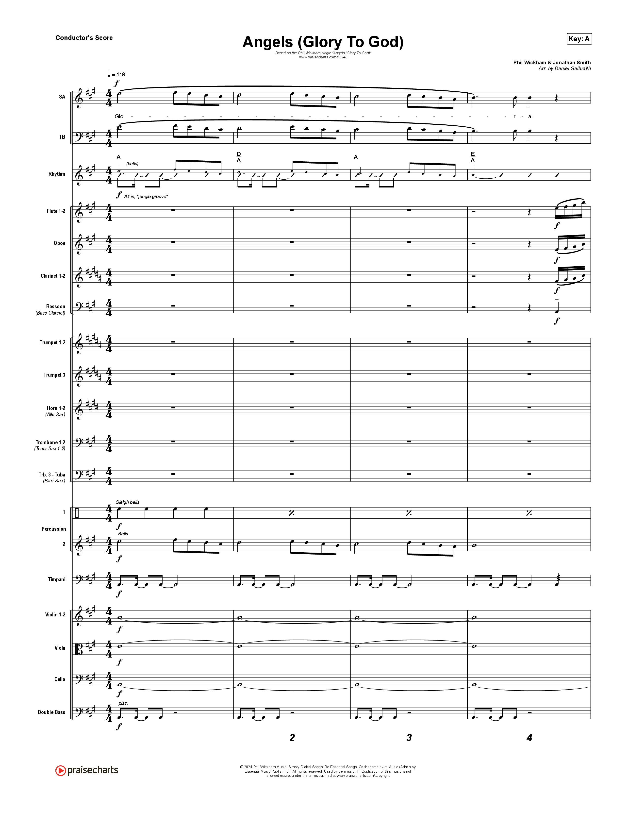 Angels (Glory To God) Orchestration (Phil Wickham)