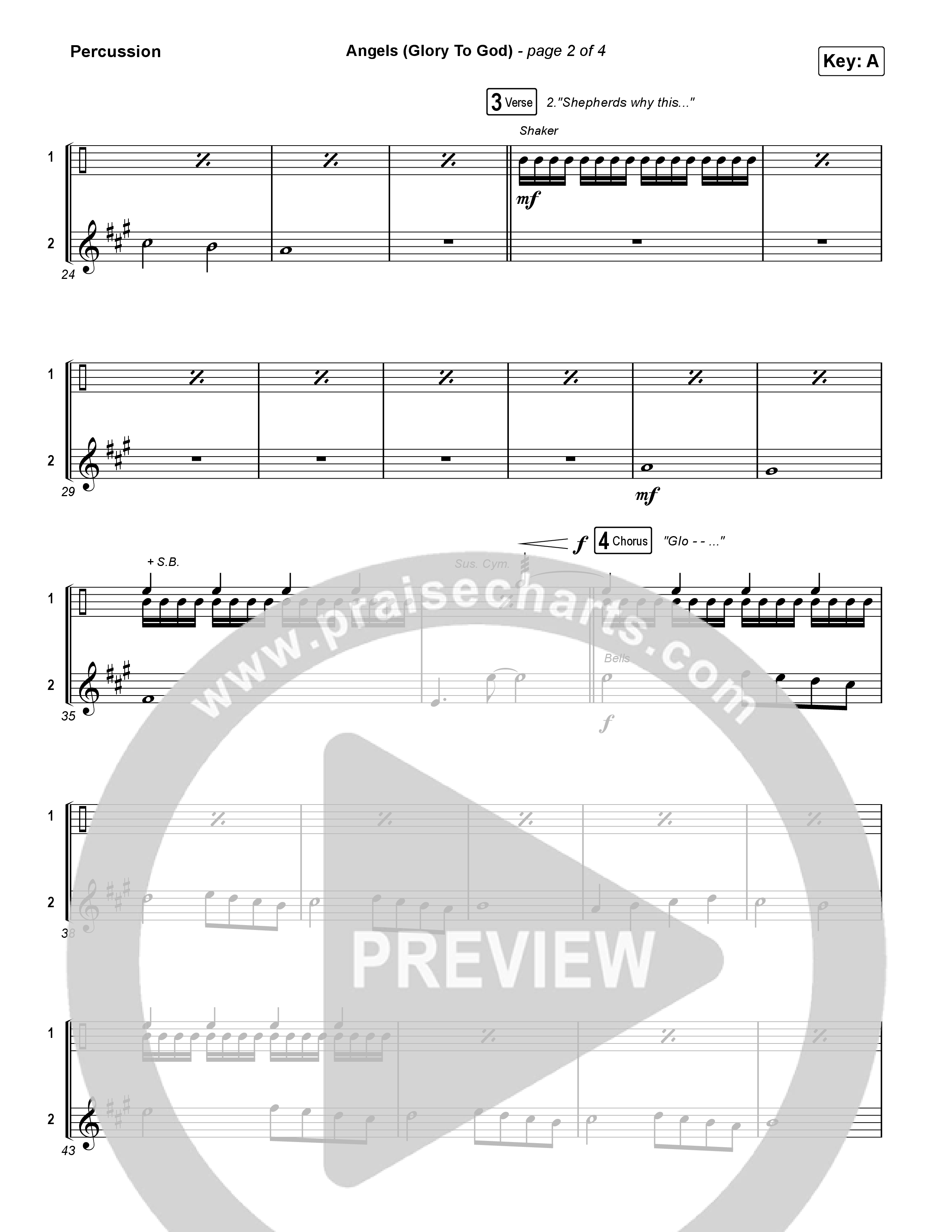 Angels (Glory To God) Percussion (Phil Wickham)