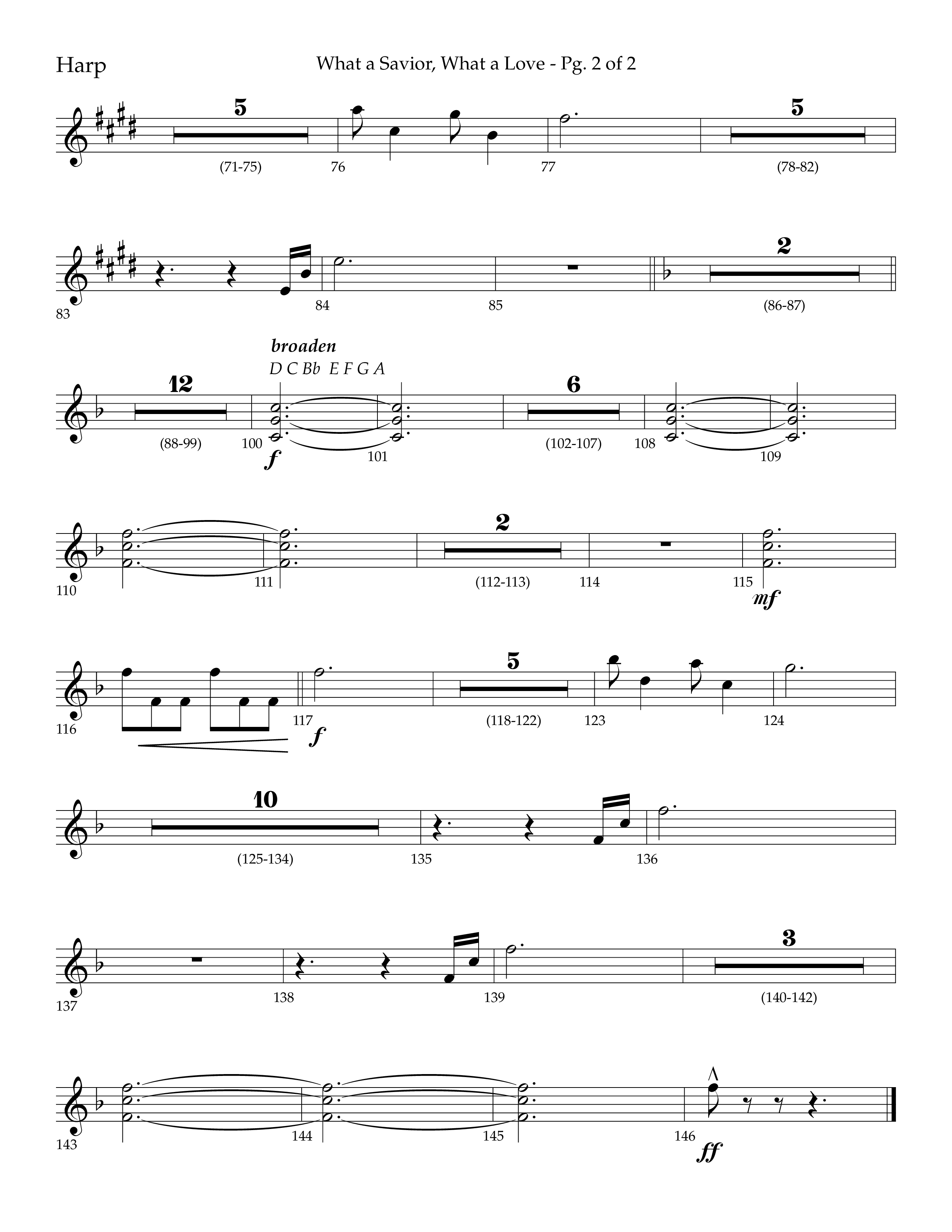 What A Savior What A Love (with Joy To The World, Hark The Herald Angels, Angels From The Realms) (Choral Anthem SATB) Harp (Lifeway Choral / Arr. John Bolin / Arr. Don Koch)