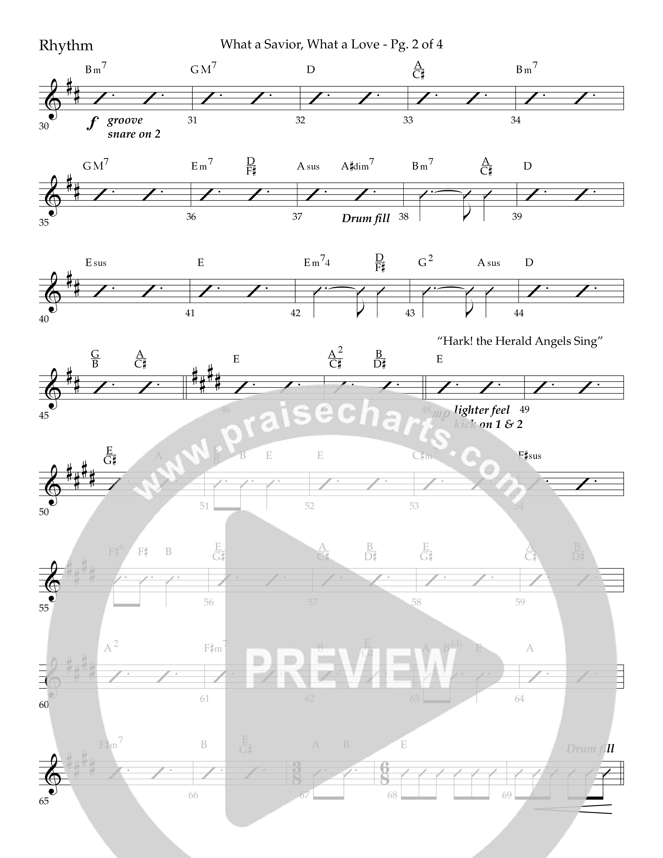 What A Savior What A Love (with Joy To The World, Hark The Herald Angels, Angels From The Realms) (Choral Anthem SATB) Lead Melody & Rhythm (Lifeway Choral / Arr. John Bolin / Arr. Don Koch)