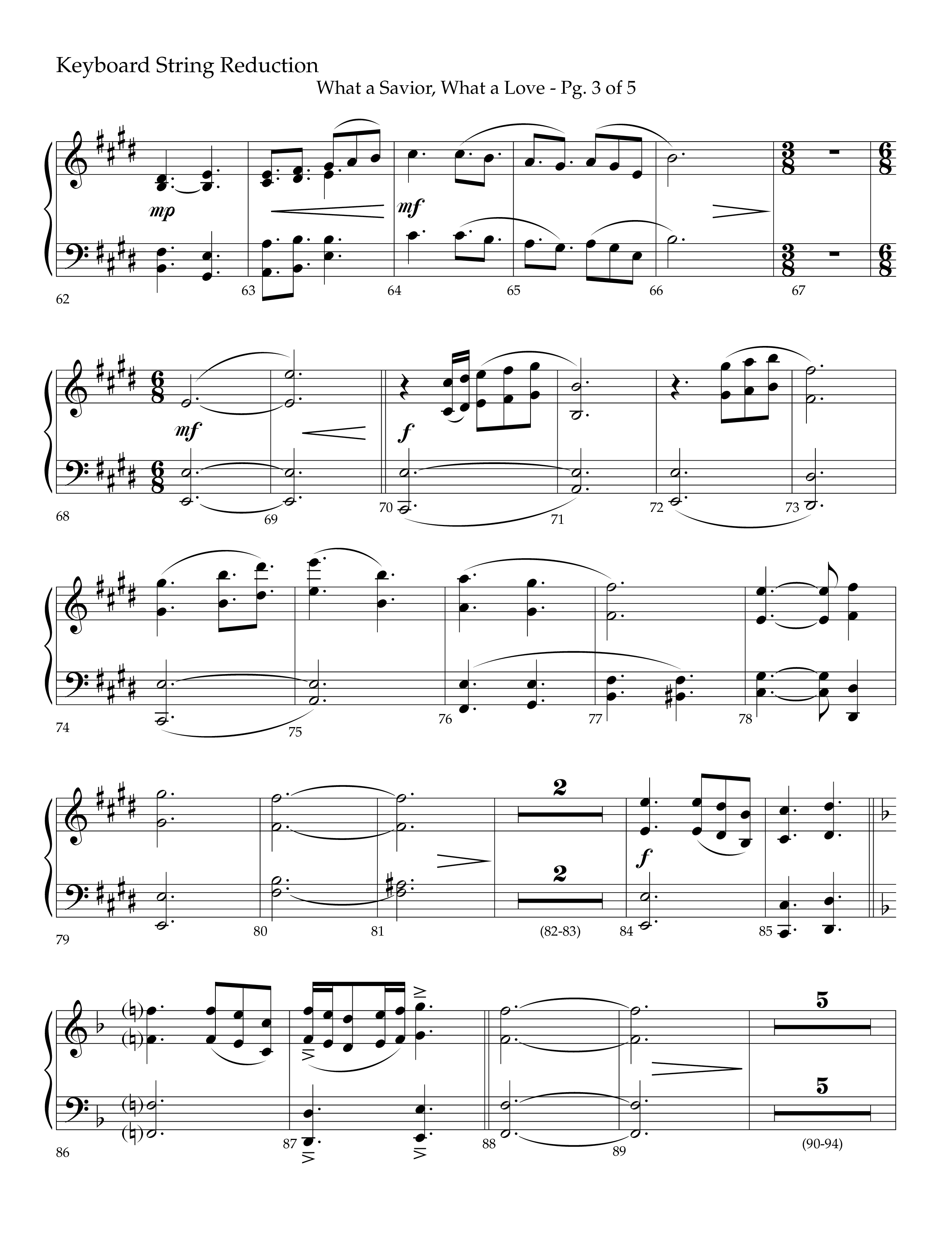 What A Savior What A Love (with Joy To The World, Hark The Herald Angels, Angels From The Realms) (Choral Anthem SATB) String Reduction (Lifeway Choral / Arr. John Bolin / Arr. Don Koch)