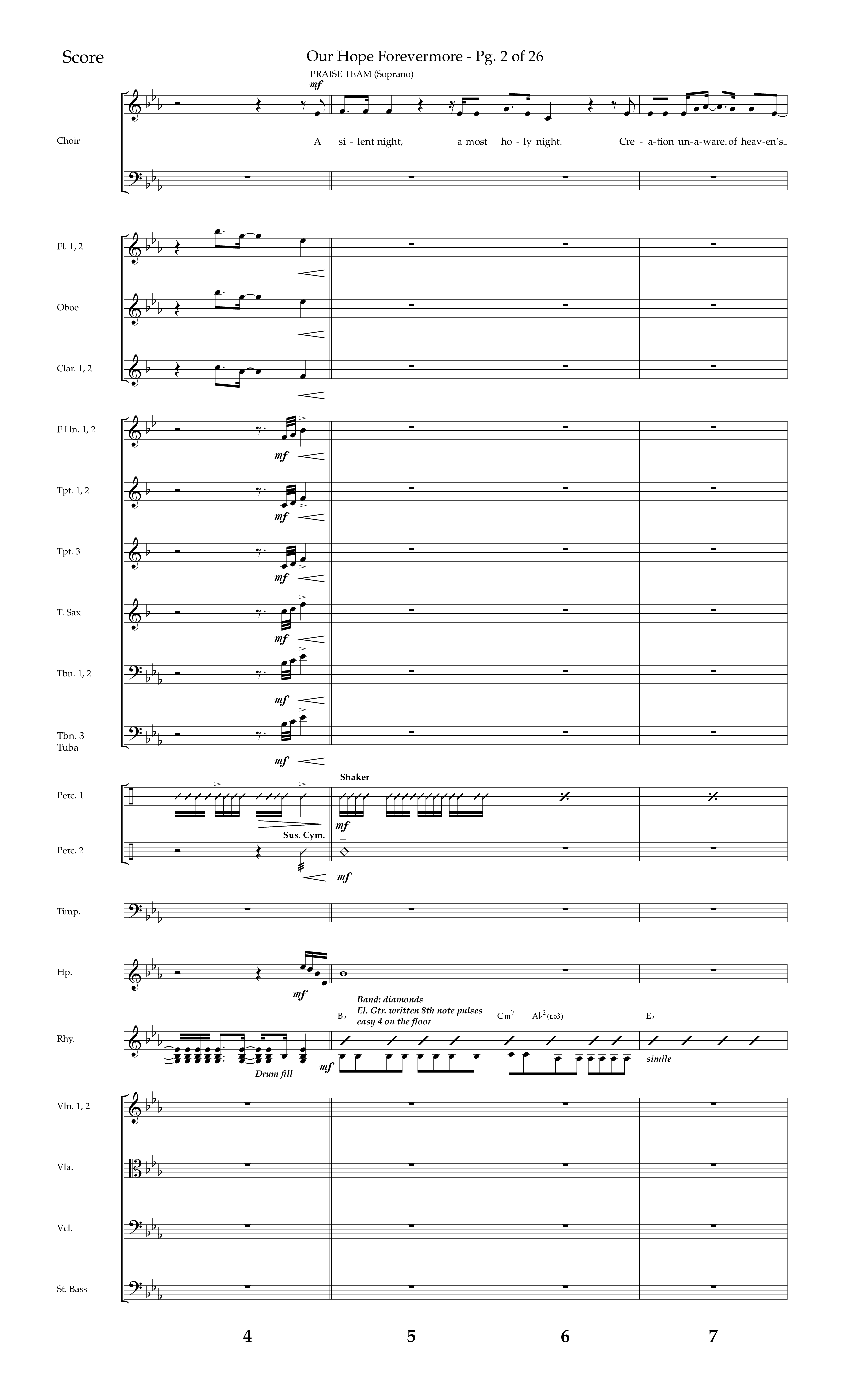 Our Hope Forevermore (Choral Anthem SATB) Orchestration (Lifeway Choral / Arr. John Bolin / Arr. Don Koch)