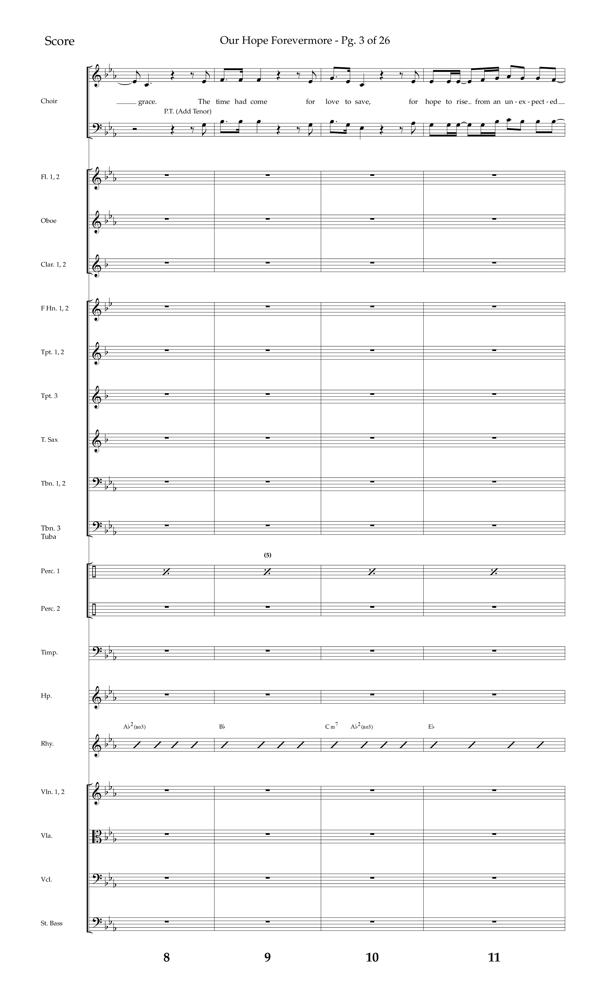 Our Hope Forevermore (Choral Anthem SATB) Orchestration (Lifeway Choral / Arr. John Bolin / Arr. Don Koch)