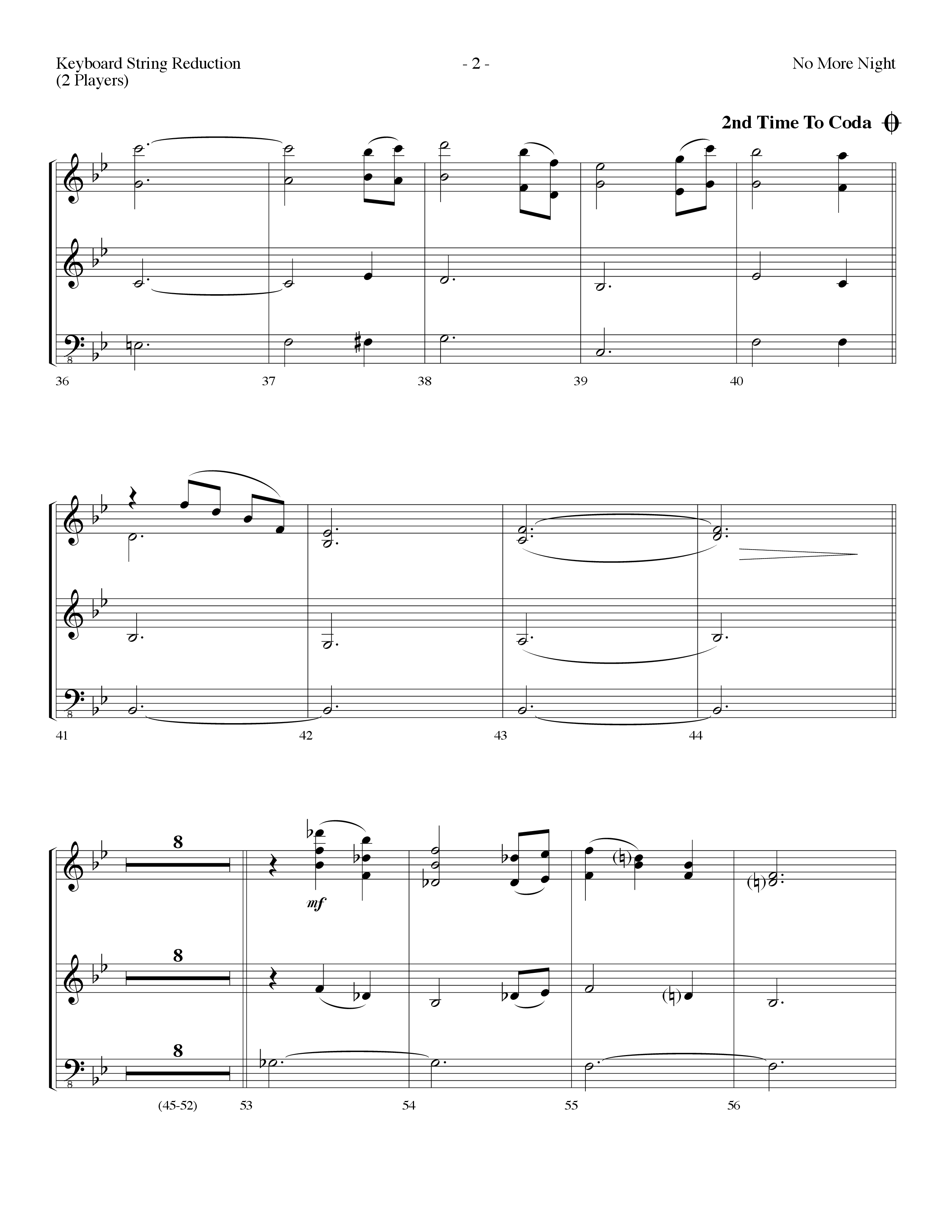 No More Night (Choral Anthem SATB) String Reduction (Lifeway Choral / Arr. Dennis Allen)