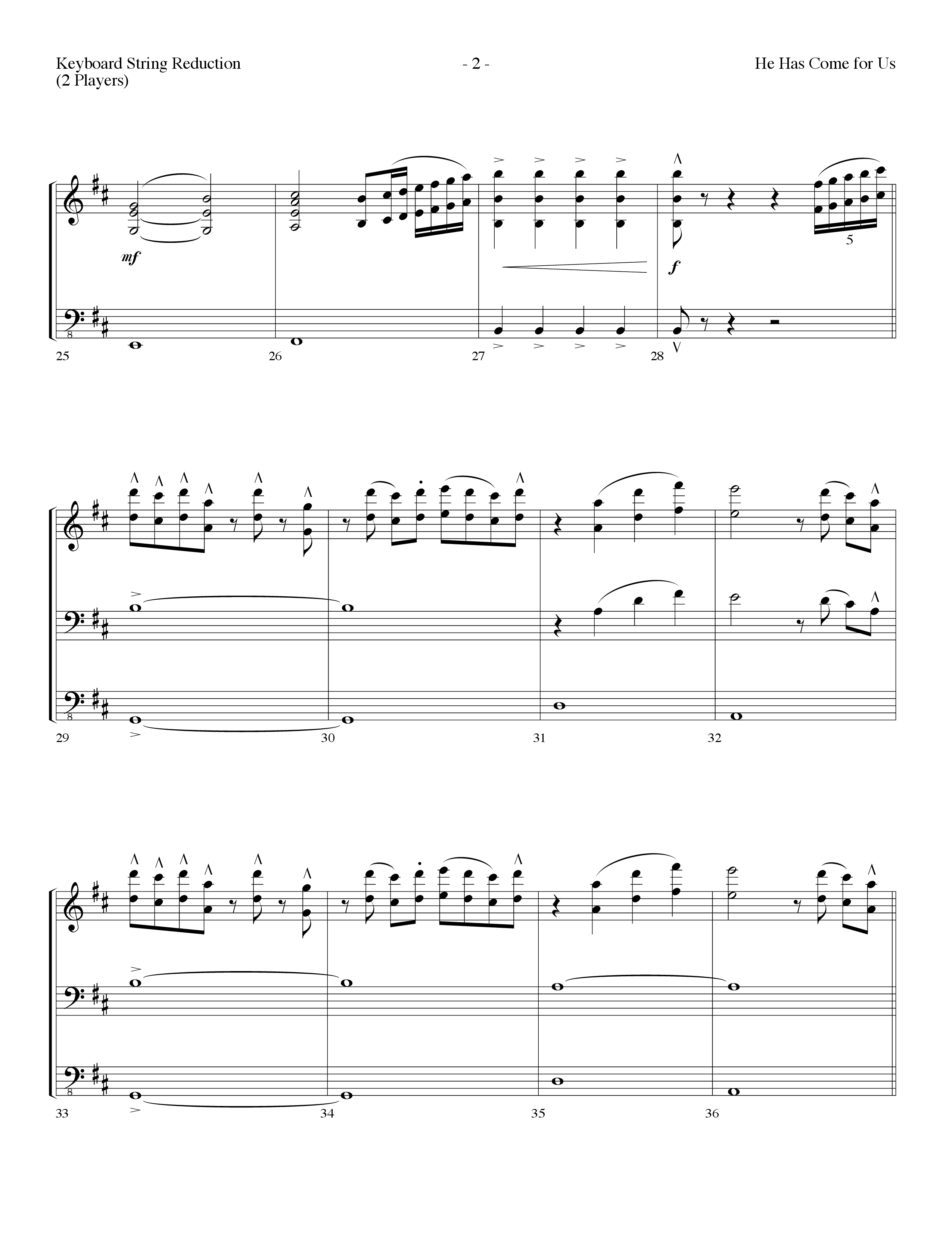 He Has Come For Us (God Rest Ye Merry Gentlemen) (Choral Anthem SATB) String Reduction (Lifeway Choral / Arr. Dennis Allen)