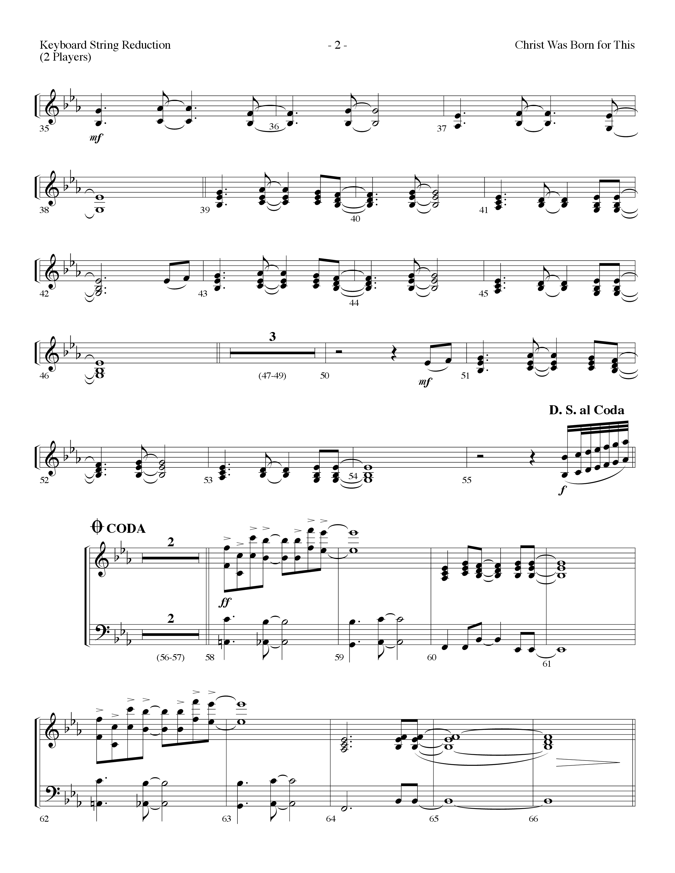 Christ Was Born For This (Choral Anthem SATB) String Reduction (Lifeway Choral / Arr. Dennis Allen)