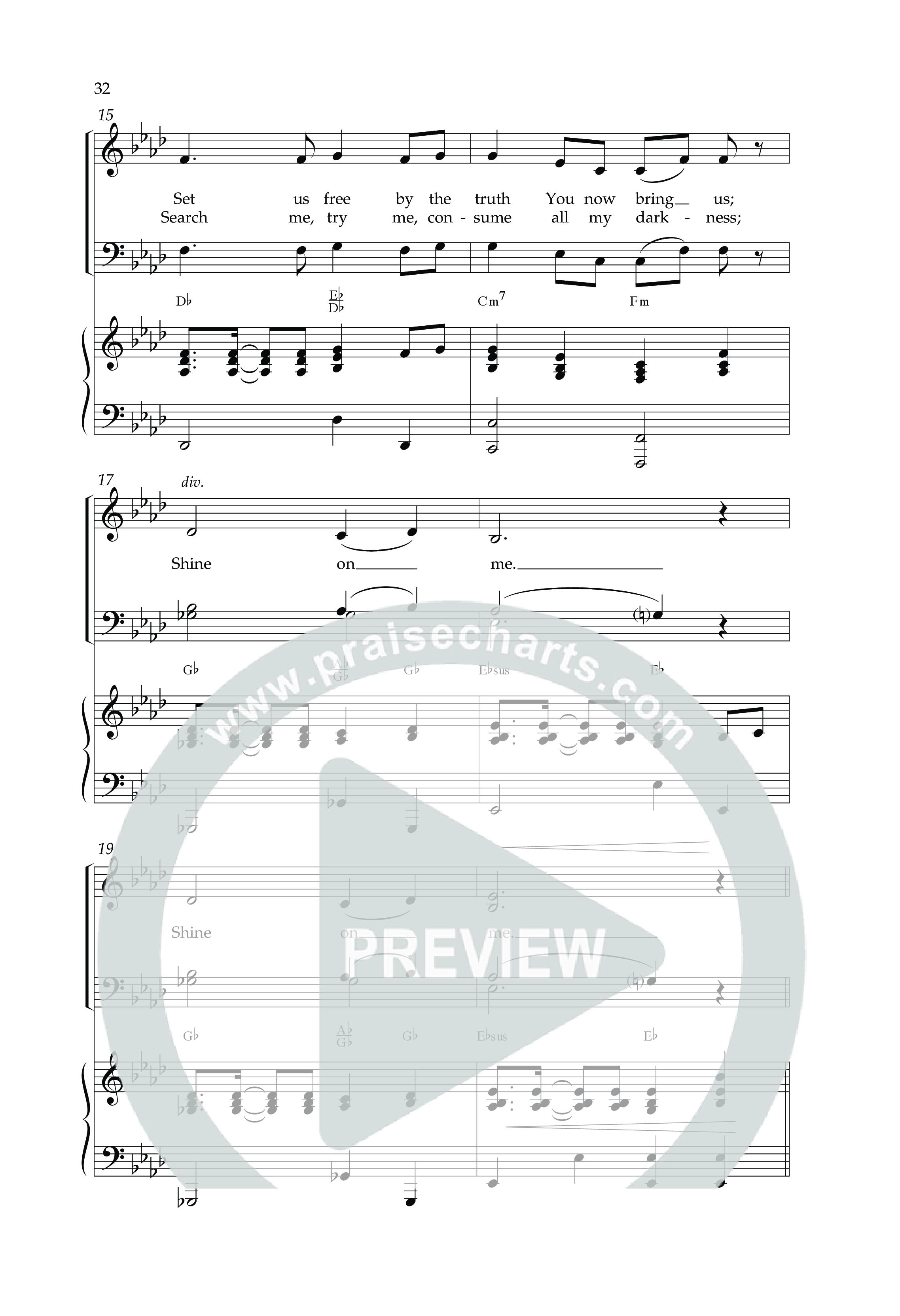 Shine Jesus Shine (Choral Anthem SATB) Anthem (SATB/Piano) (Lifeway Choral / Arr. Dennis Allen)