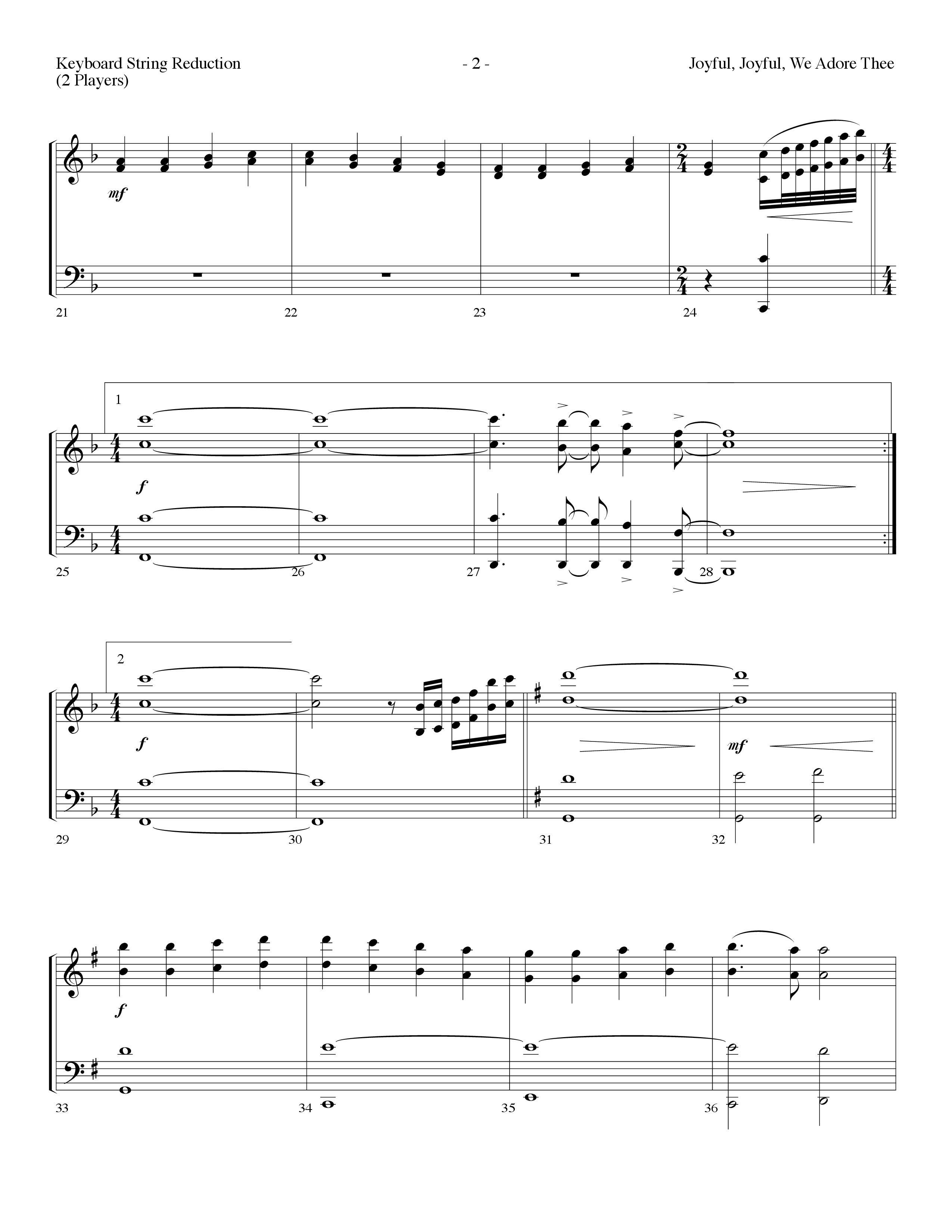 Joyful Joyful We Adore Thee (Choral Anthem SATB) String Reduction (Lifeway Choral / Arr. Dennis Allen)