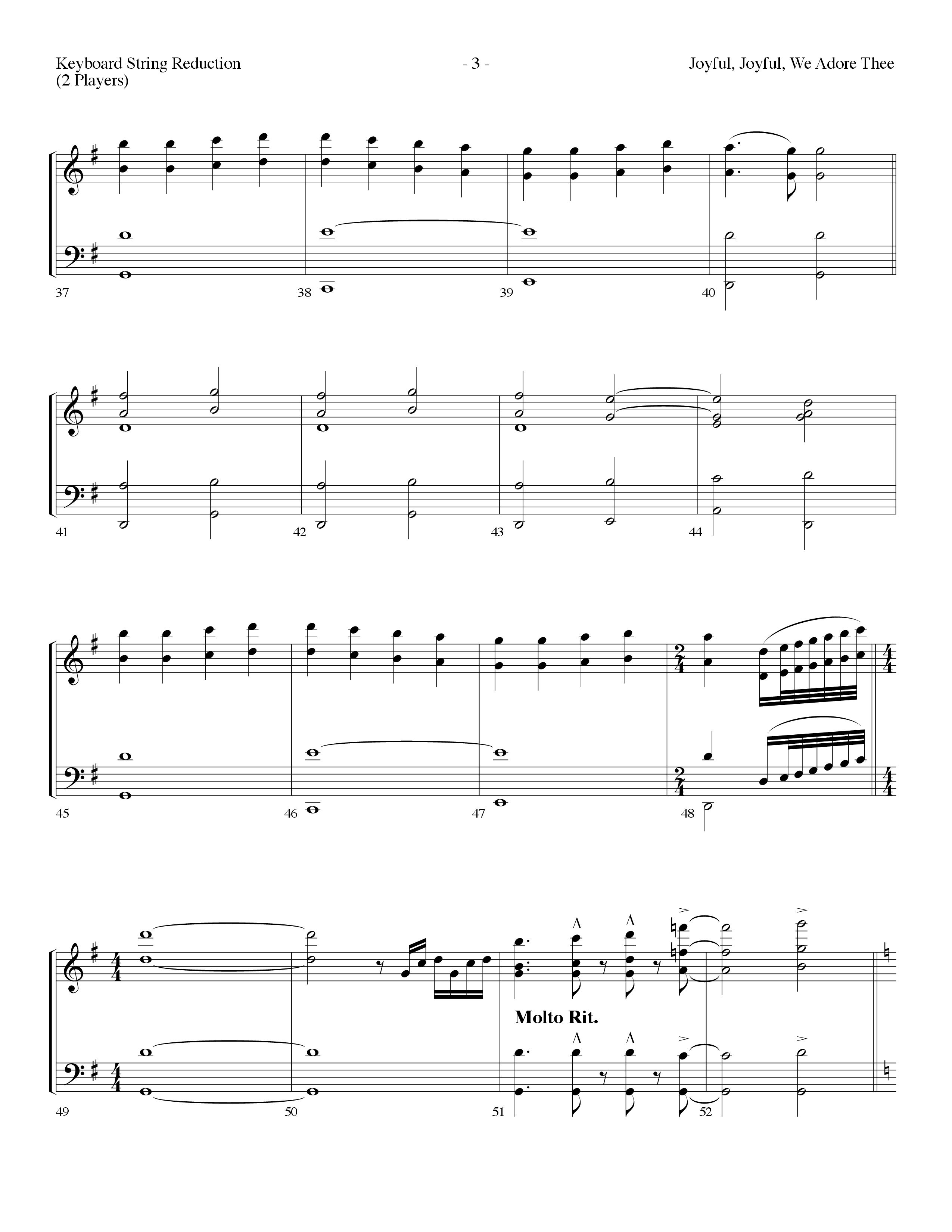 Joyful Joyful We Adore Thee (Choral Anthem SATB) String Reduction (Lifeway Choral / Arr. Dennis Allen)