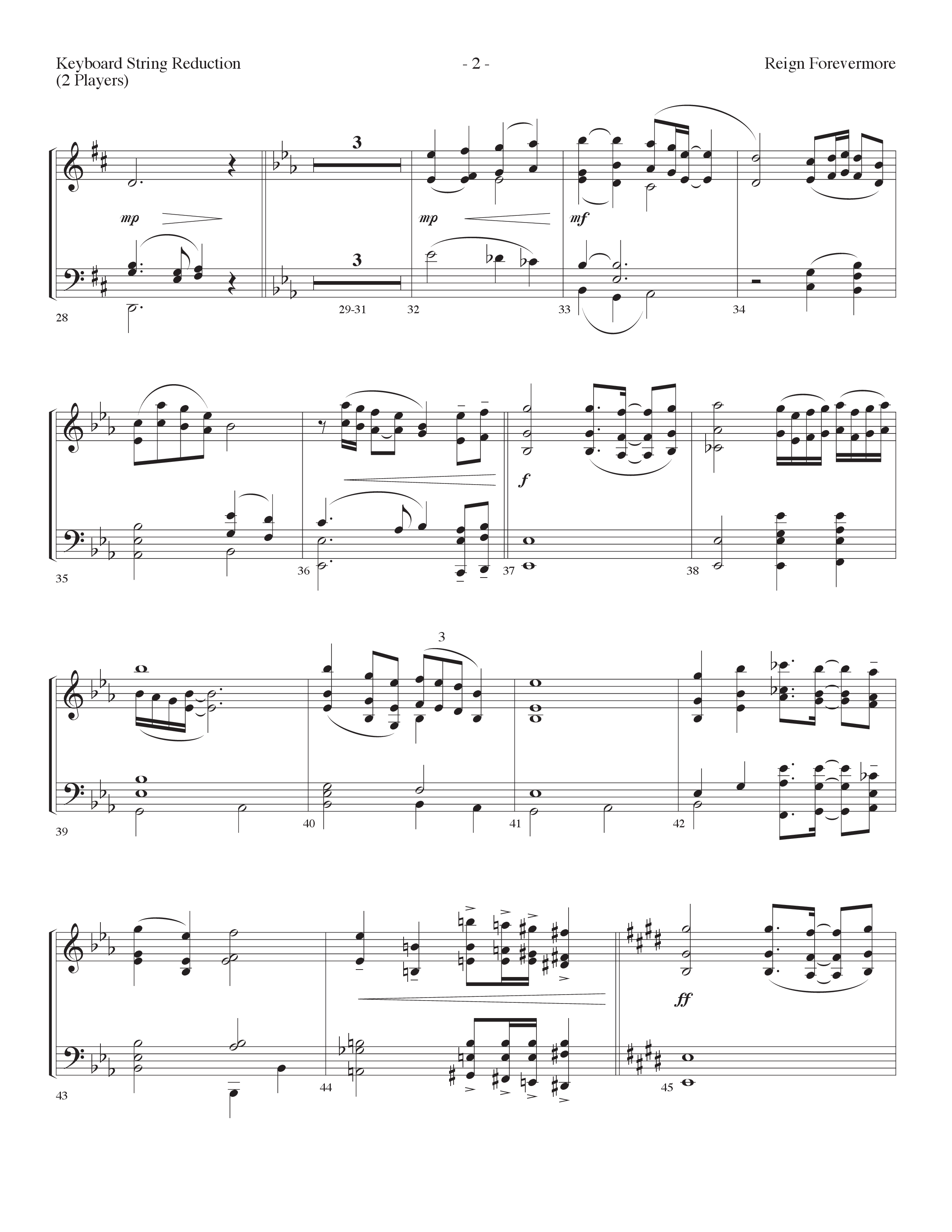 Reign Forevermore (Choral Anthem SATB) String Reduction (Lifeway Choral / Arr. Cliff Duren)