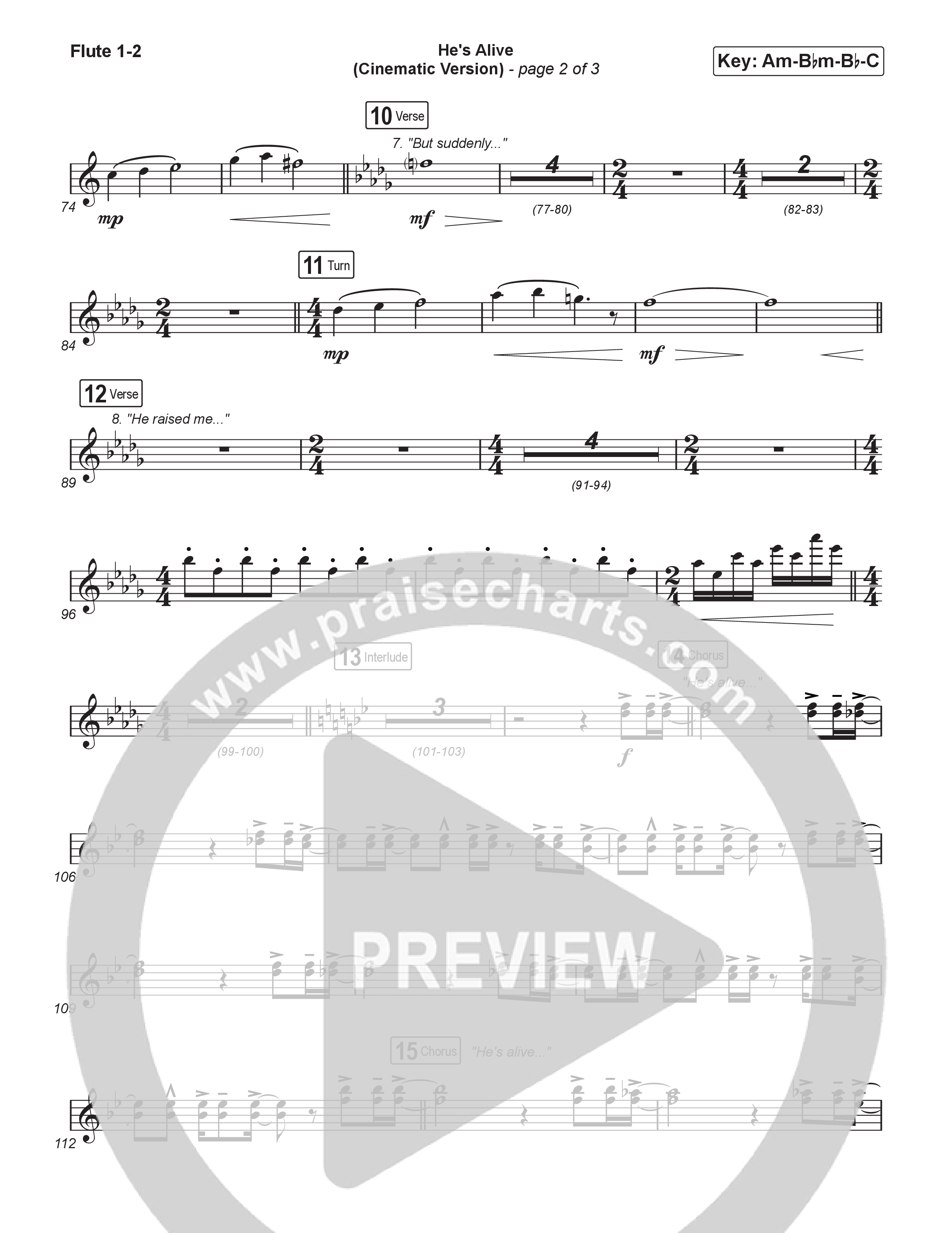 He's Alive (Cinematic Version) (Choral/SATB) Wind Pack (Travis Cottrell / Arr. Mason Brown)