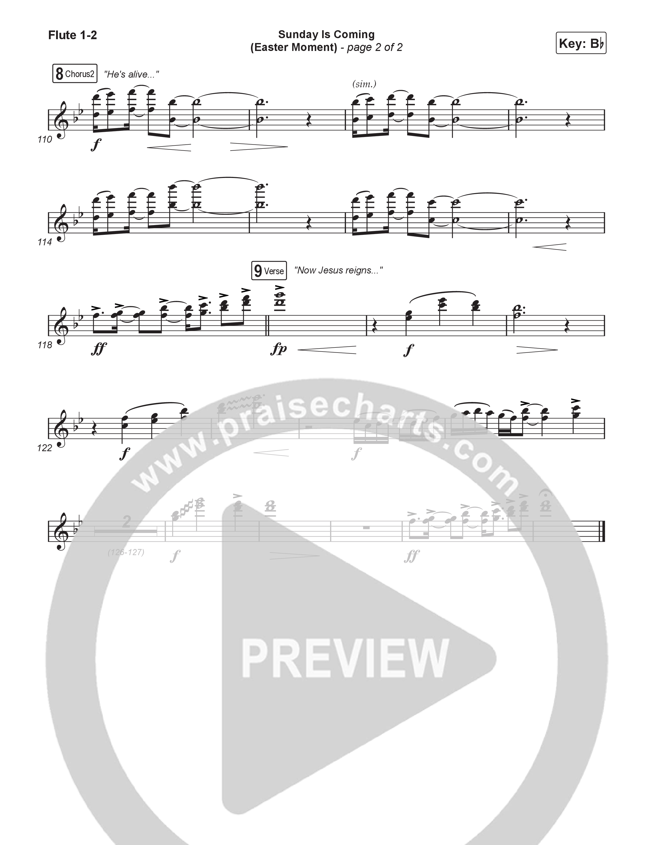 Sunday Is Coming (An Easter Moment) (Choral/SATB) Wind Pack (Travis Cottrell / Arr. Mason Brown)