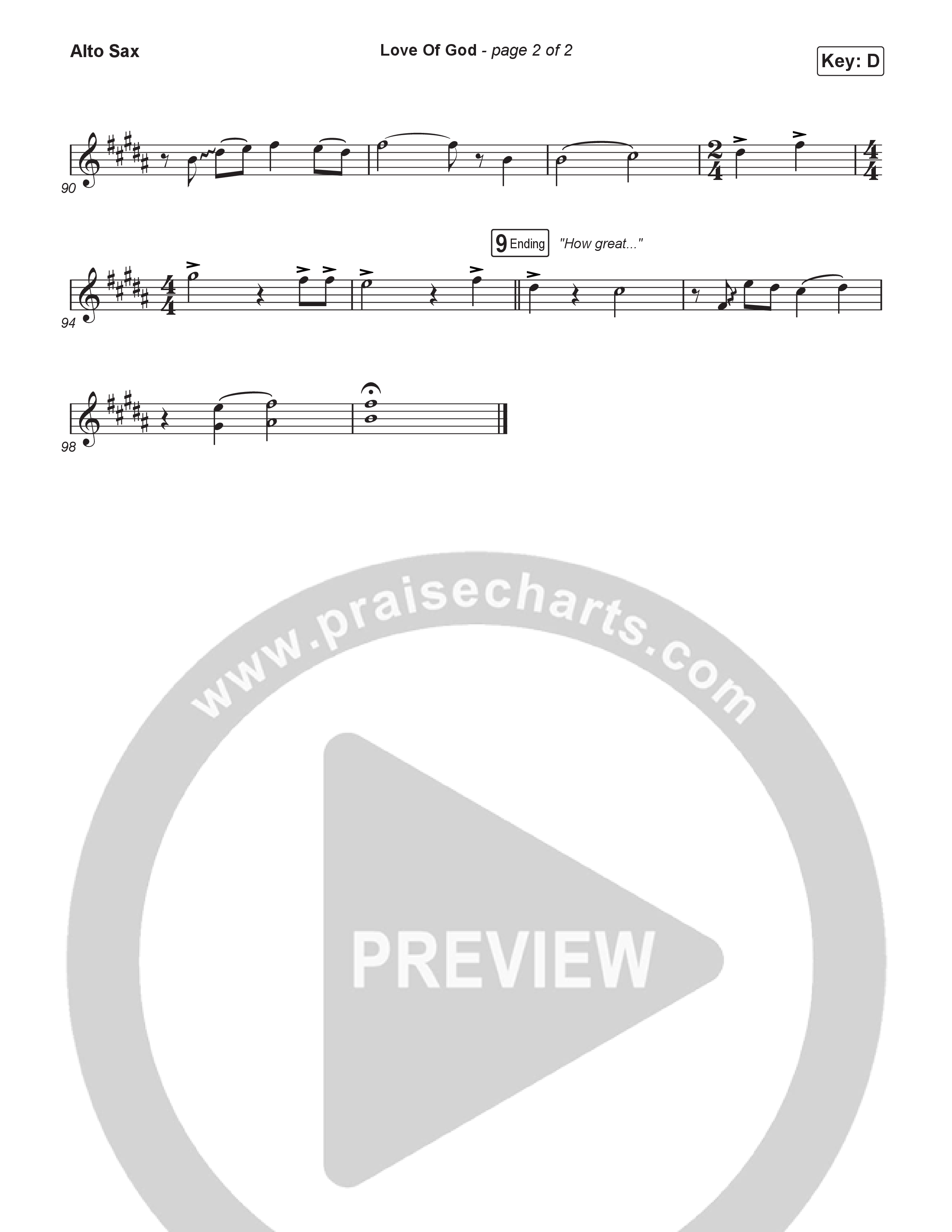 Love Of God (Choral/SATB) Sax Pack (Travis Cottrell / Arr. Mason Brown)