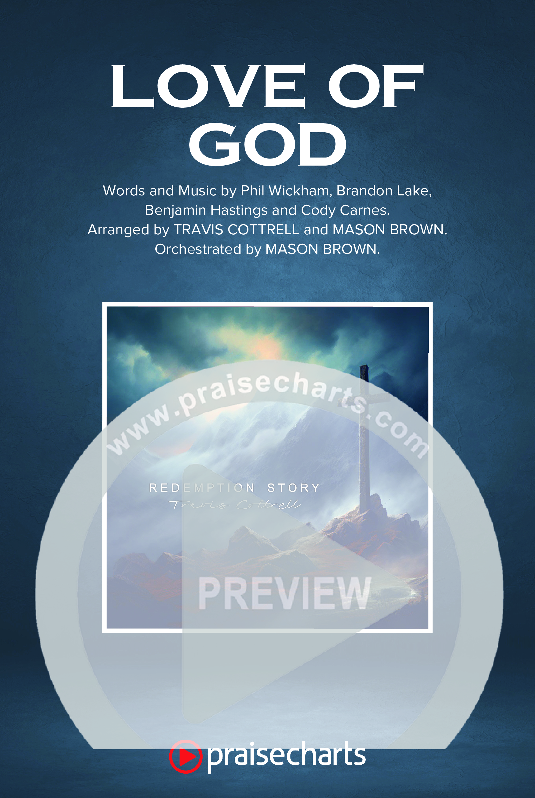 Love Of God (Choral/SATB) Octavo Cover Sheet (Travis Cottrell / Arr. Mason Brown)