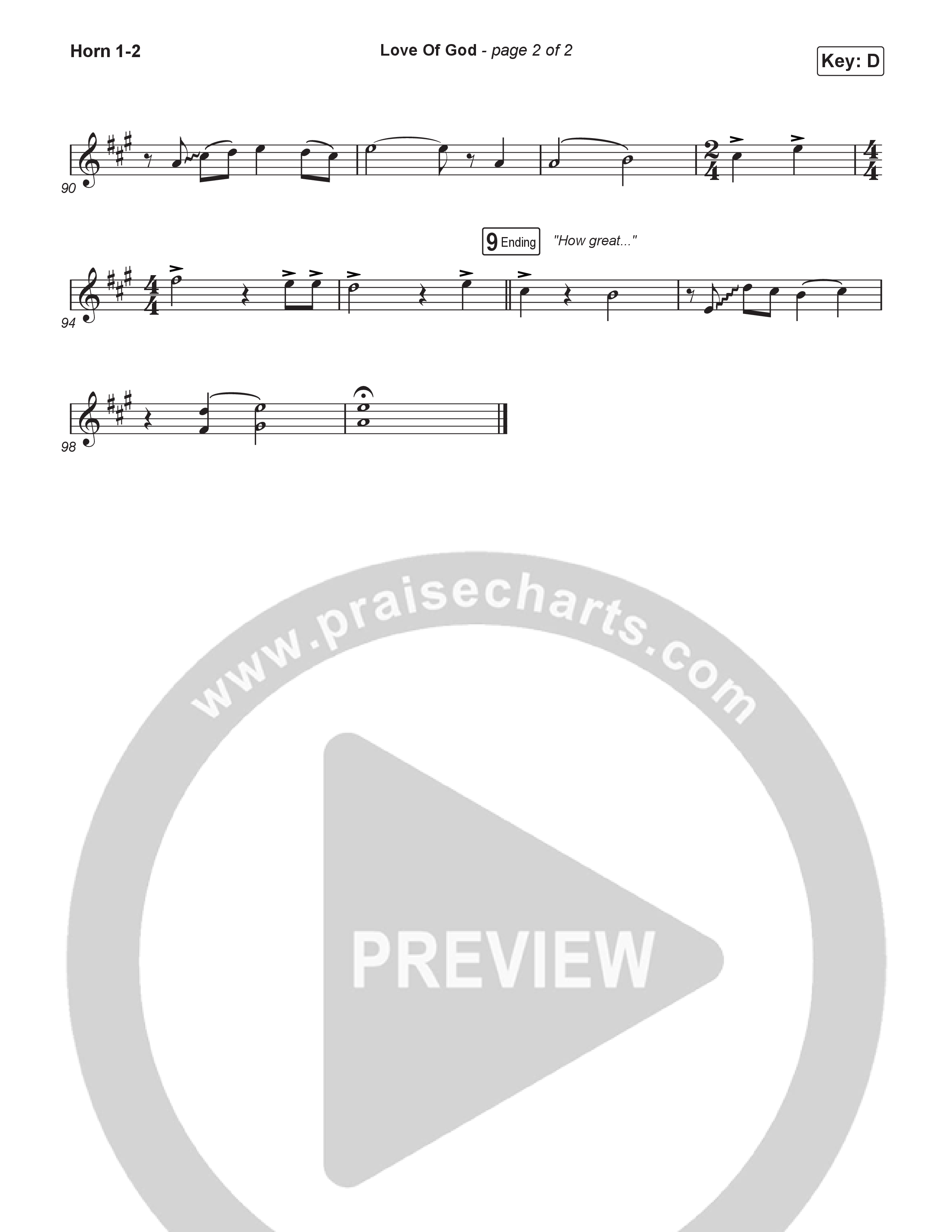 Love Of God (Choral/SATB) Brass Pack (Travis Cottrell / Arr. Mason Brown)