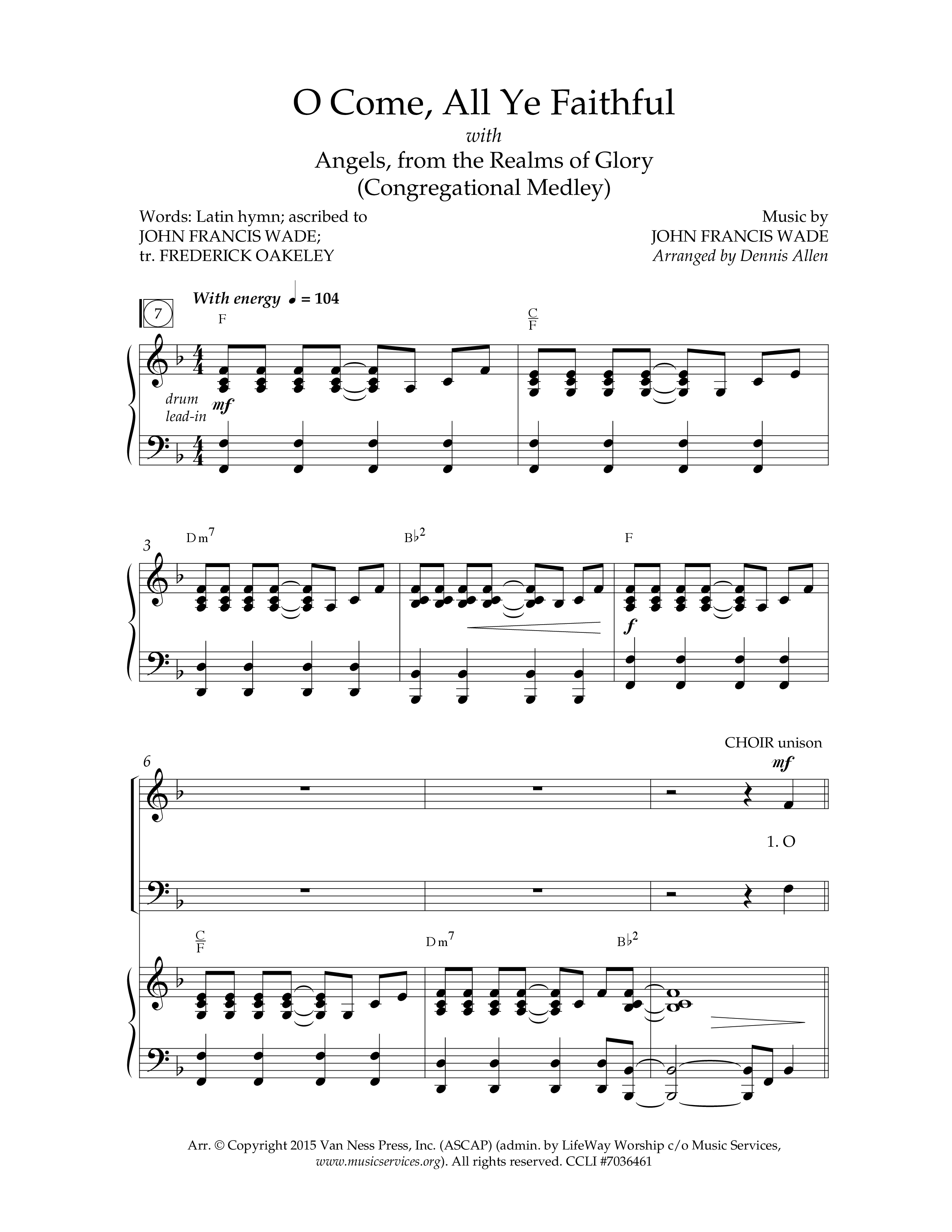 Come And Behold Him (7 Song Choral Collection) Song 2 (Piano SATB) (Lifeway Choral / Arr. Dennis Allen)