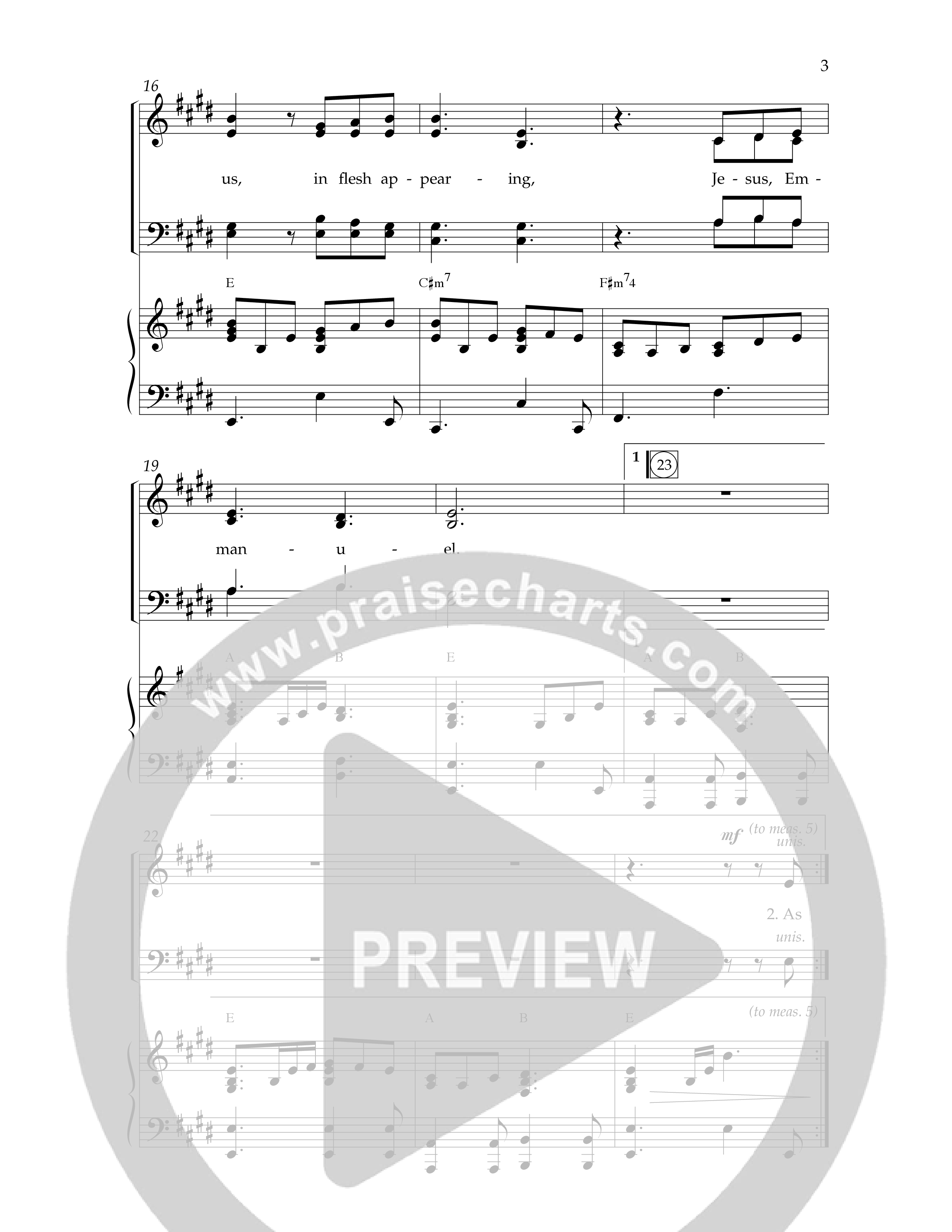 Come And Behold Him (7 Song Choral Collection) Song 4 (Piano SATB) (Lifeway Choral / Arr. Dennis Allen)