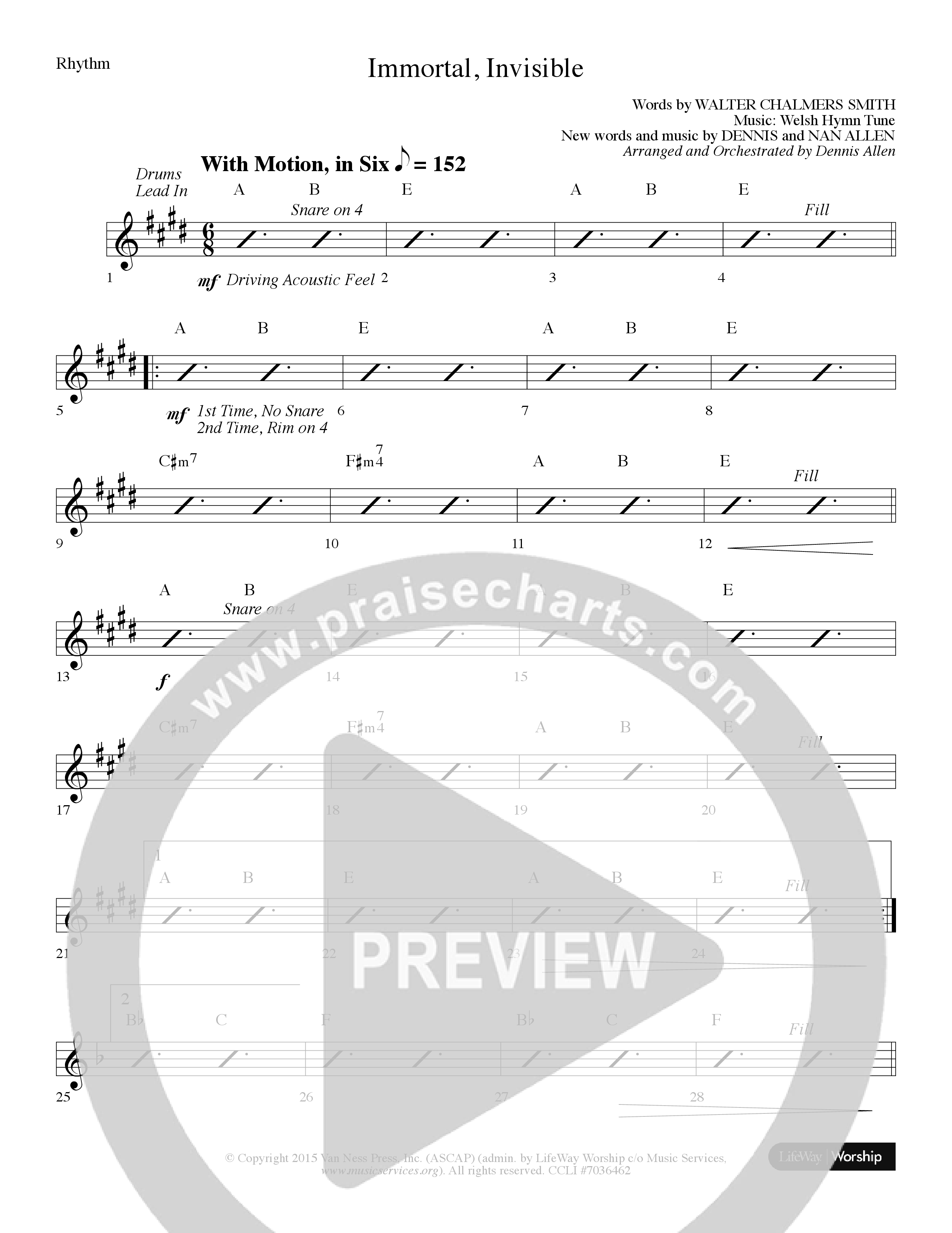 Come And Behold Him (7 Song Choral Collection) Song 4 (Rhythm) (Lifeway Choral / Arr. Dennis Allen)