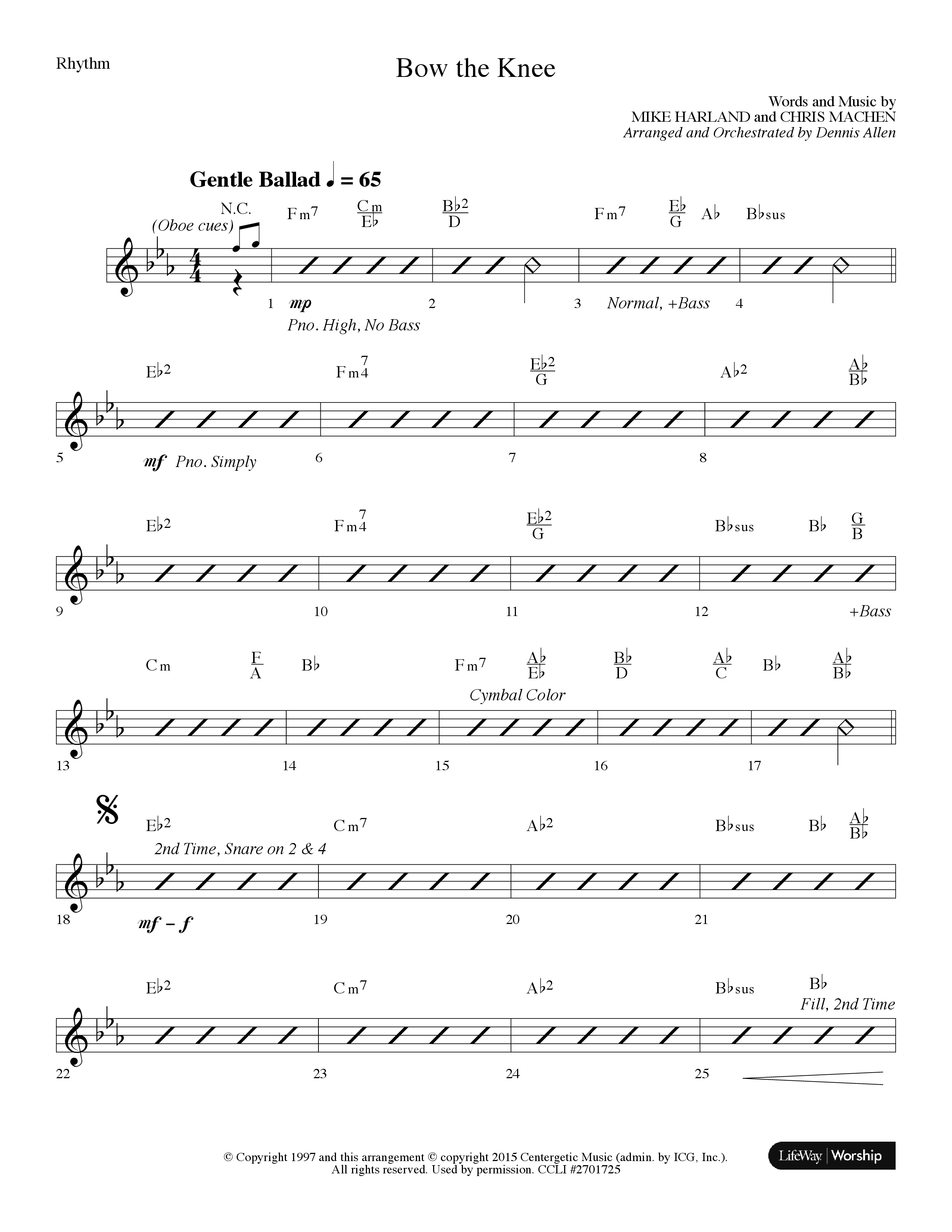 Come And Behold Him (7 Song Choral Collection) Song 6 (Rhythm) (Lifeway Choral / Arr. Dennis Allen)