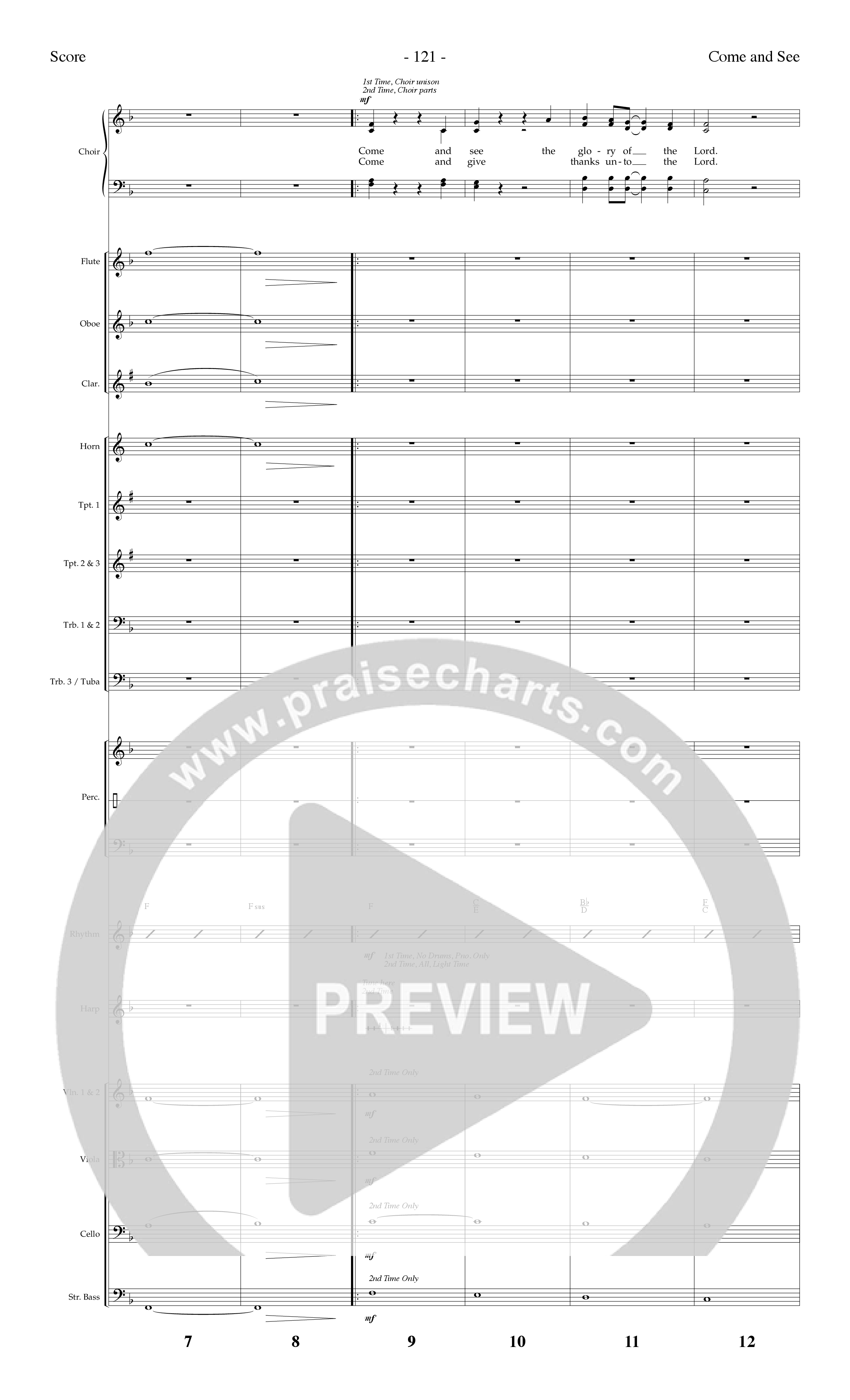 Come And Behold Him (7 Song Choral Collection) Song 7 (Orchestration) (Lifeway Choral / Arr. Dennis Allen)