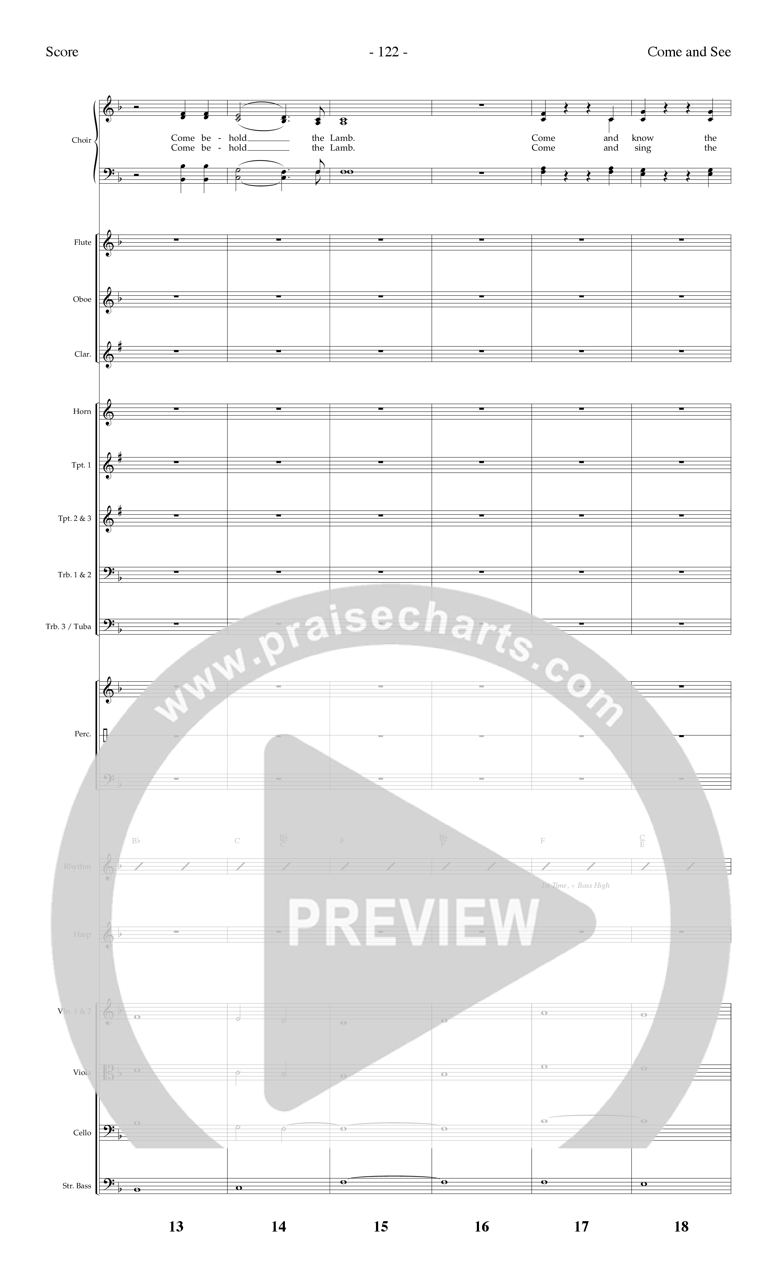 Come And Behold Him (7 Song Choral Collection) Song 7 (Orchestration) (Lifeway Choral / Arr. Dennis Allen)