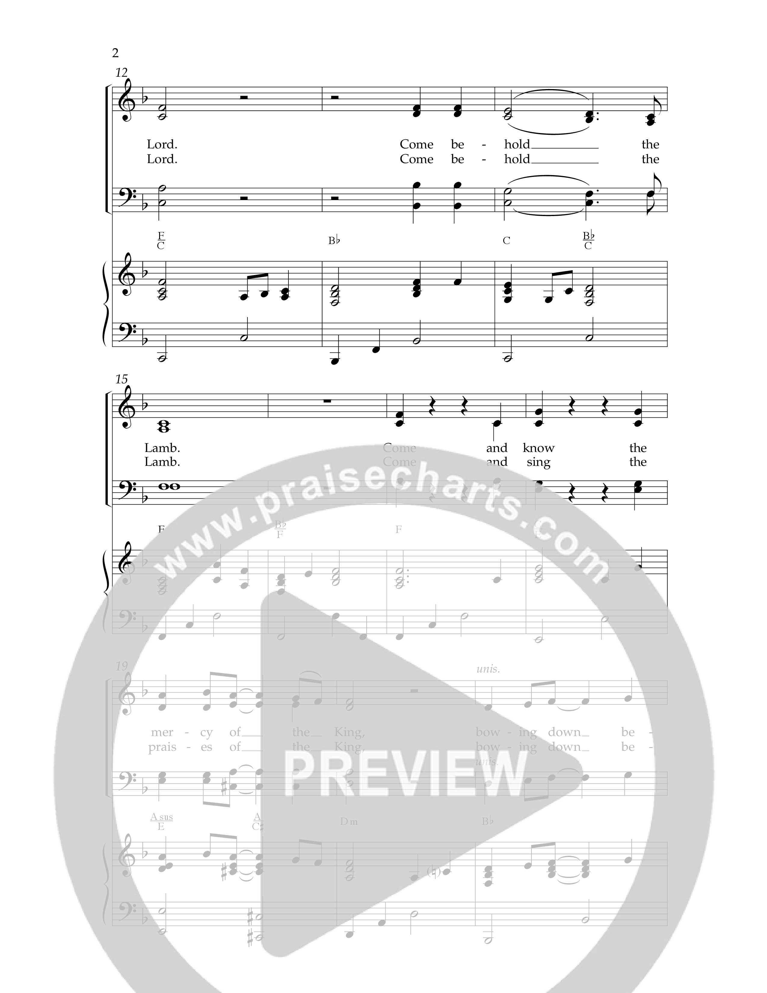 Come And Behold Him (7 Song Choral Collection) Song 7 (Piano SATB) (Lifeway Choral / Arr. Dennis Allen)