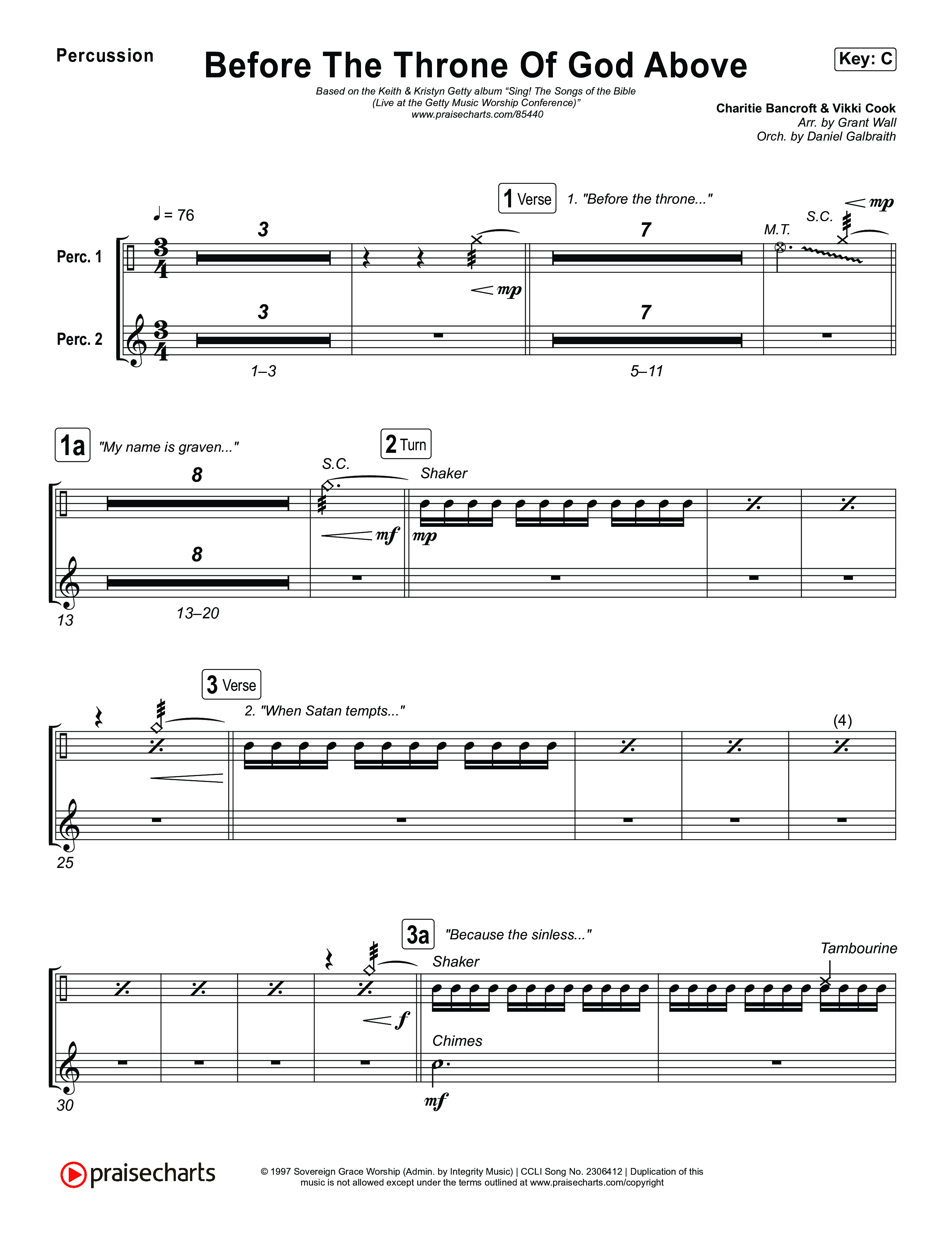 Before The Throne Of God Above Percussion (Keith & Kristyn Getty)