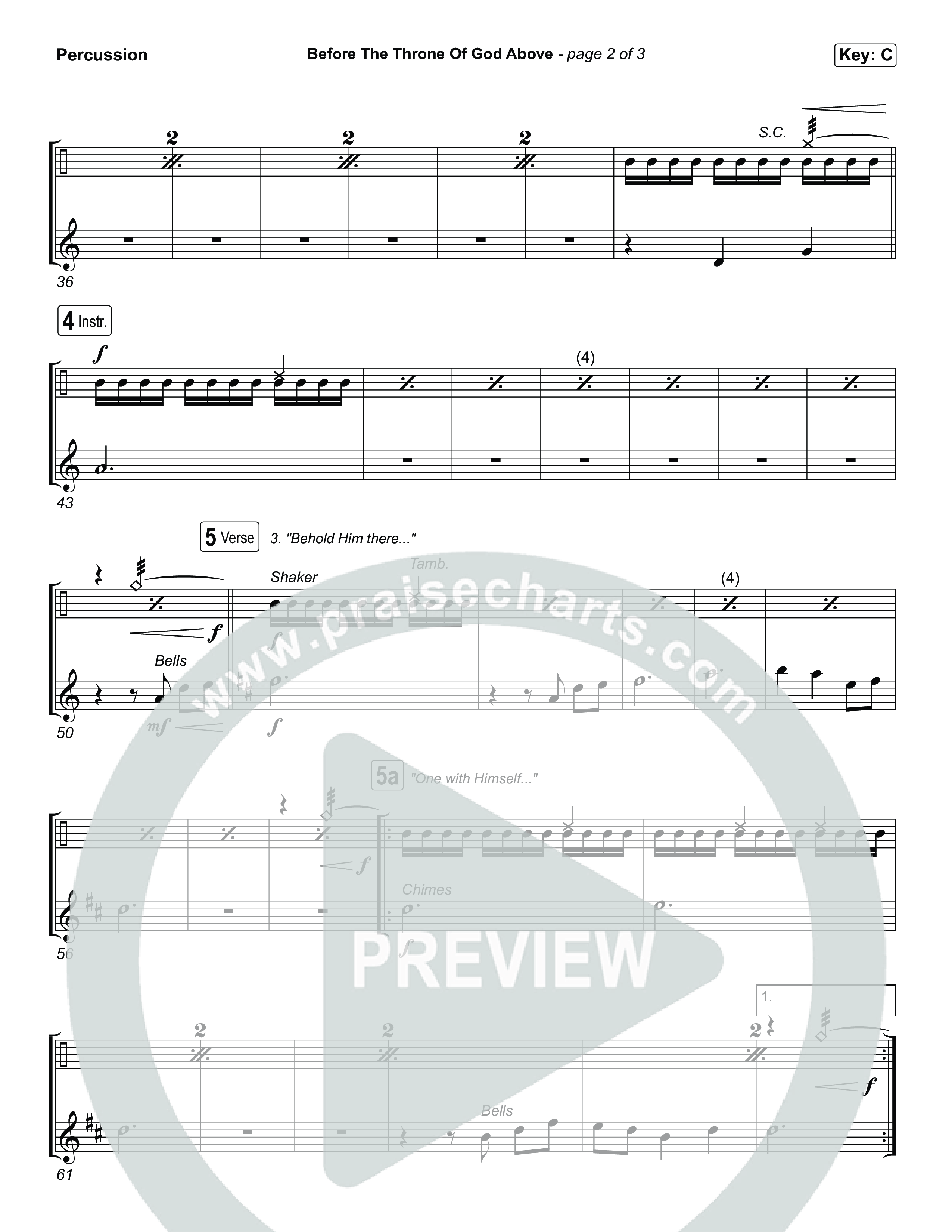 Before The Throne Of God Above Percussion (Keith & Kristyn Getty)