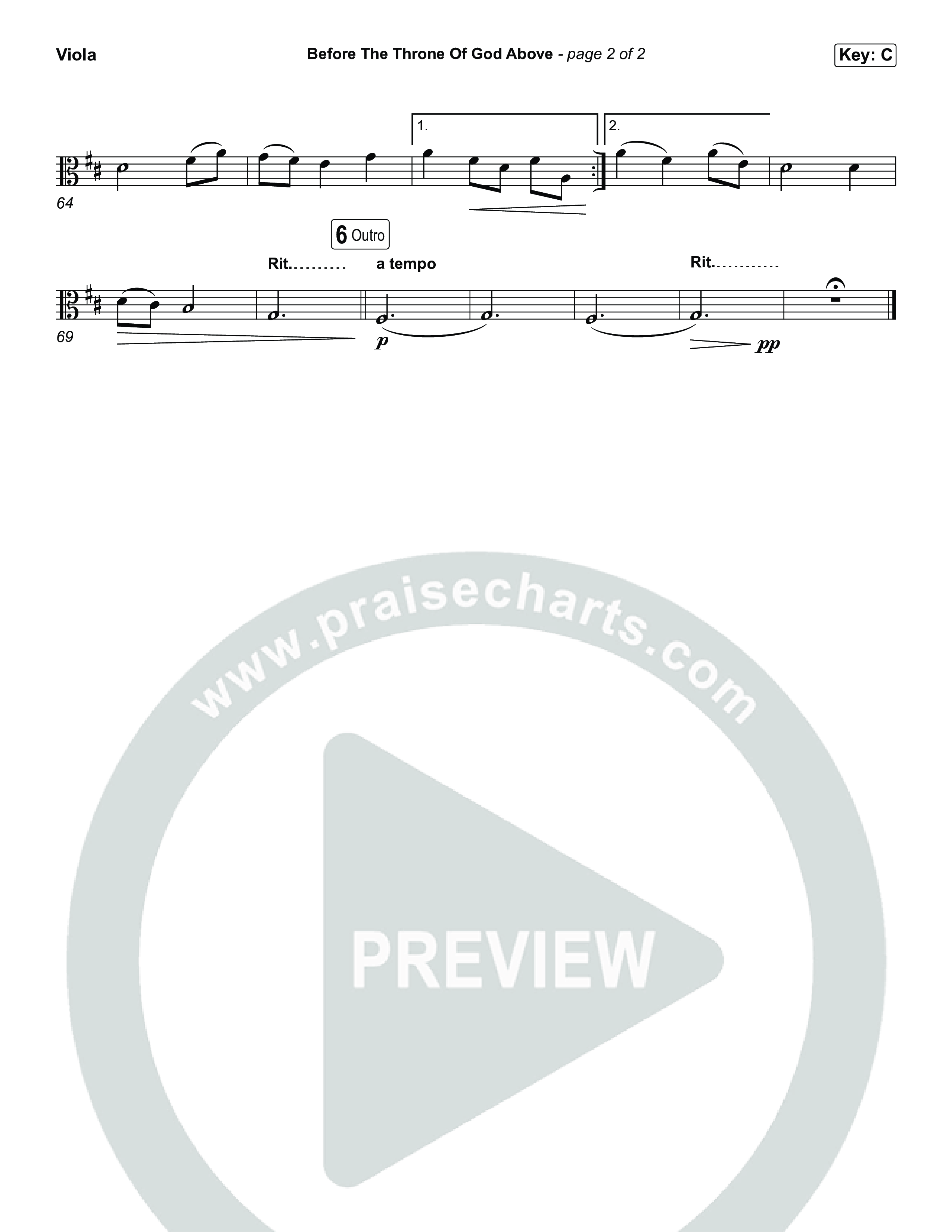 Before The Throne Of God Above Viola (Keith & Kristyn Getty)