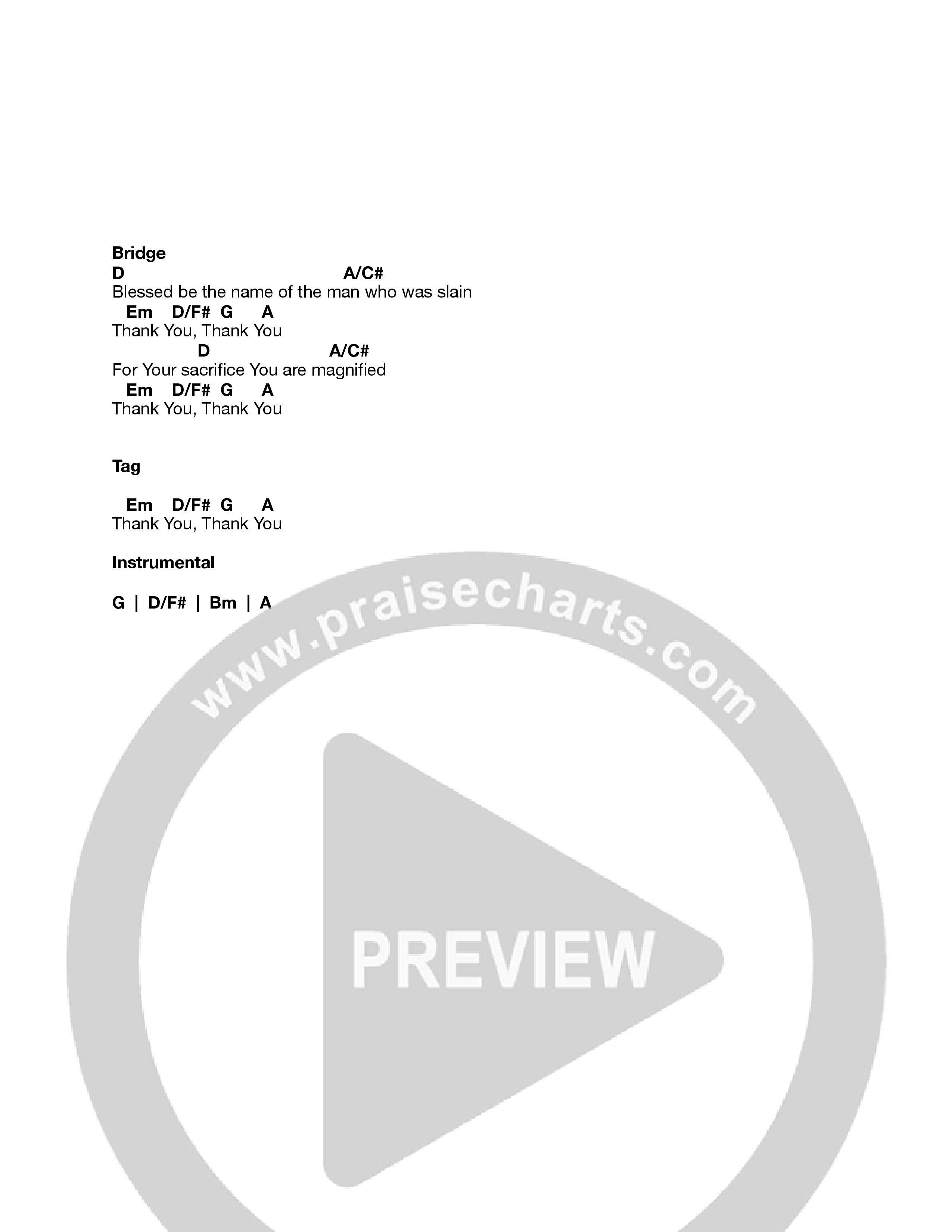 Isaiah 53 Chord Chart (Heart Of The Father Worship / Justin Tillinger)