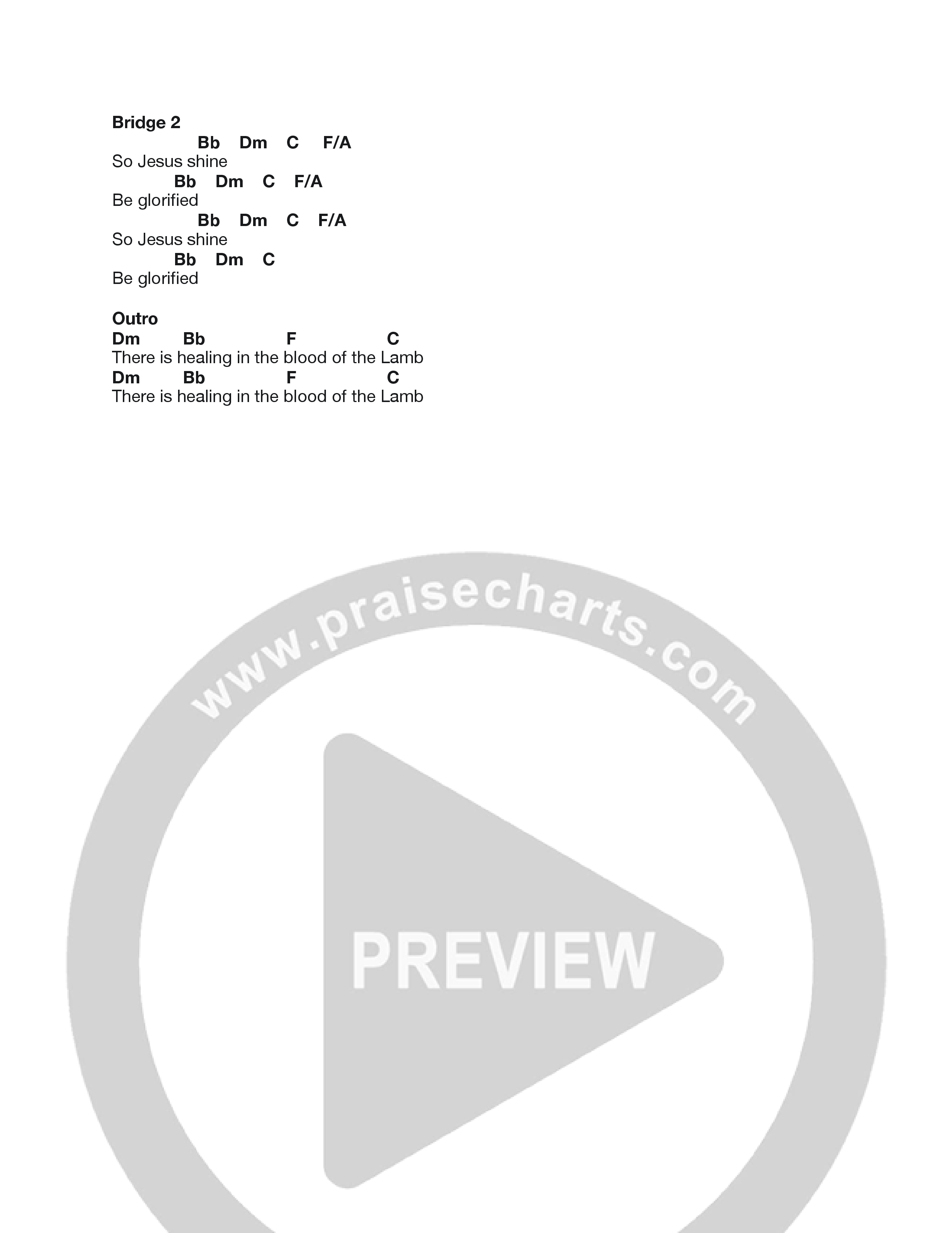 No Fear Chord Chart (Heart Of The Father Worship / Justin Tillinger)