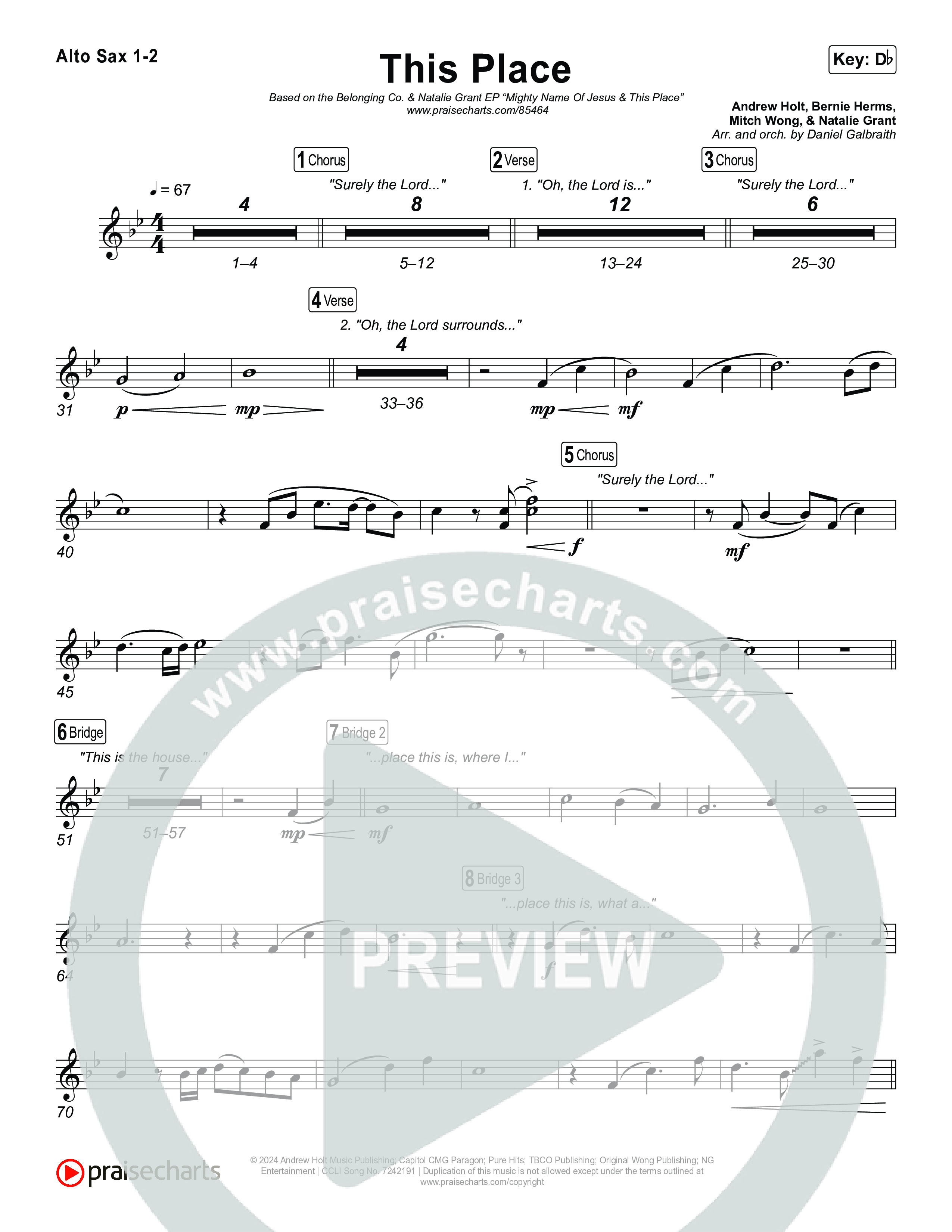 This Place Sax Pack (The Belonging Co / Natalie Grant)