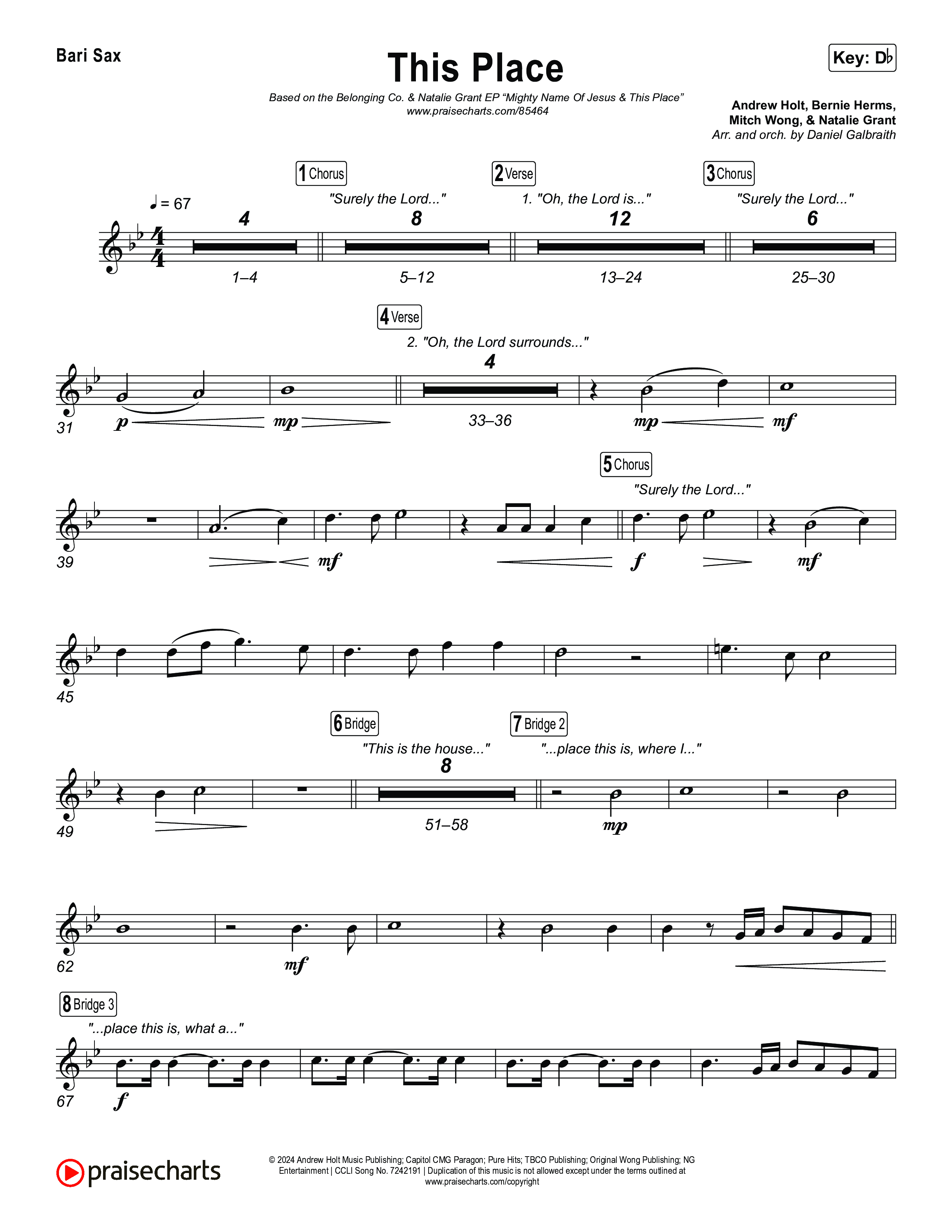 This Place Bari Sax (The Belonging Co / Natalie Grant)